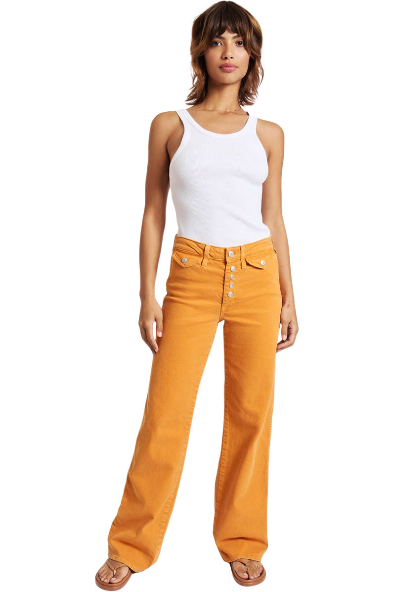 Amo Denim Sylvia Straight Leg in Apricot