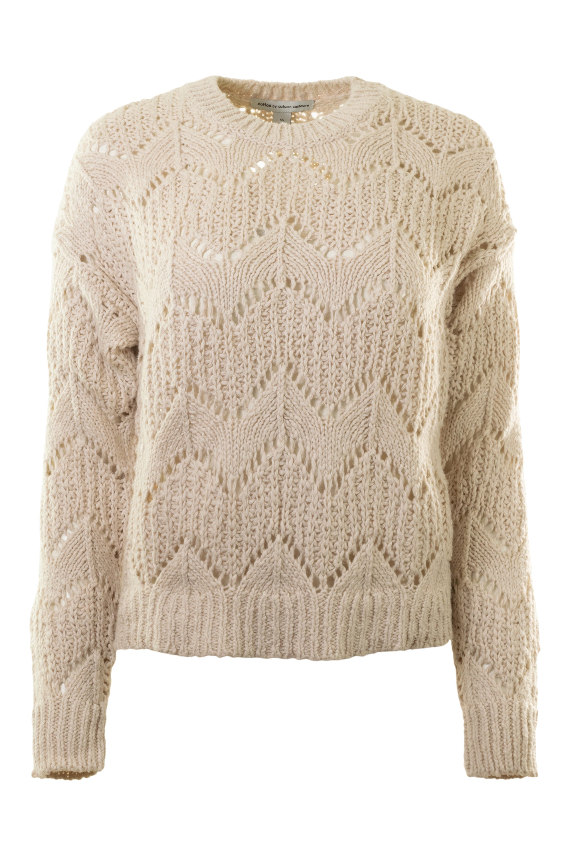 Autumn Cashmere Stitch Mix Crew Solid Sweater