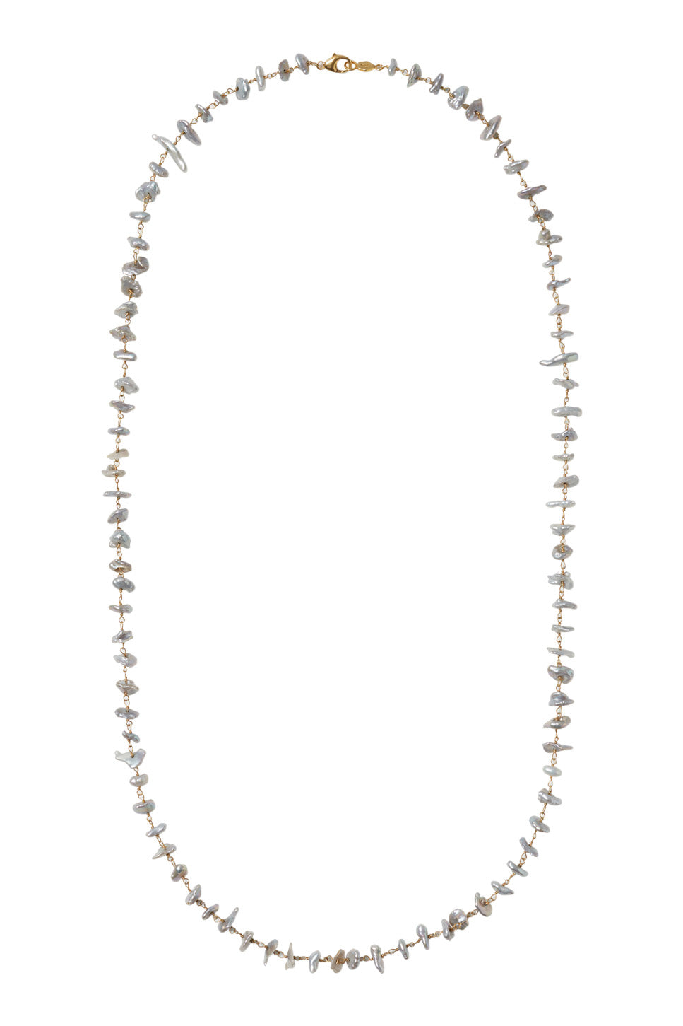 Chan Luu Nami Necklace in Grey Pearl