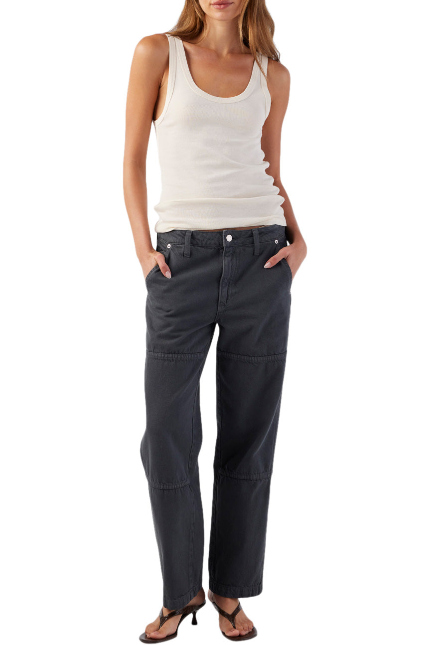 AMO Denim Billie Field Pants in Pewter