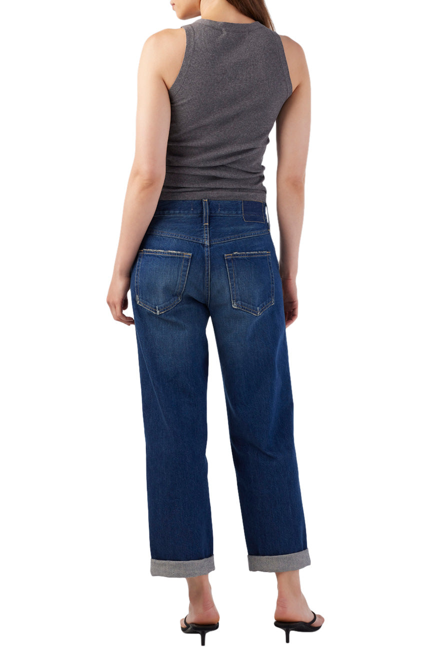 AMO Denim Valentina Relaxed Straight Jeans in Dreamboat