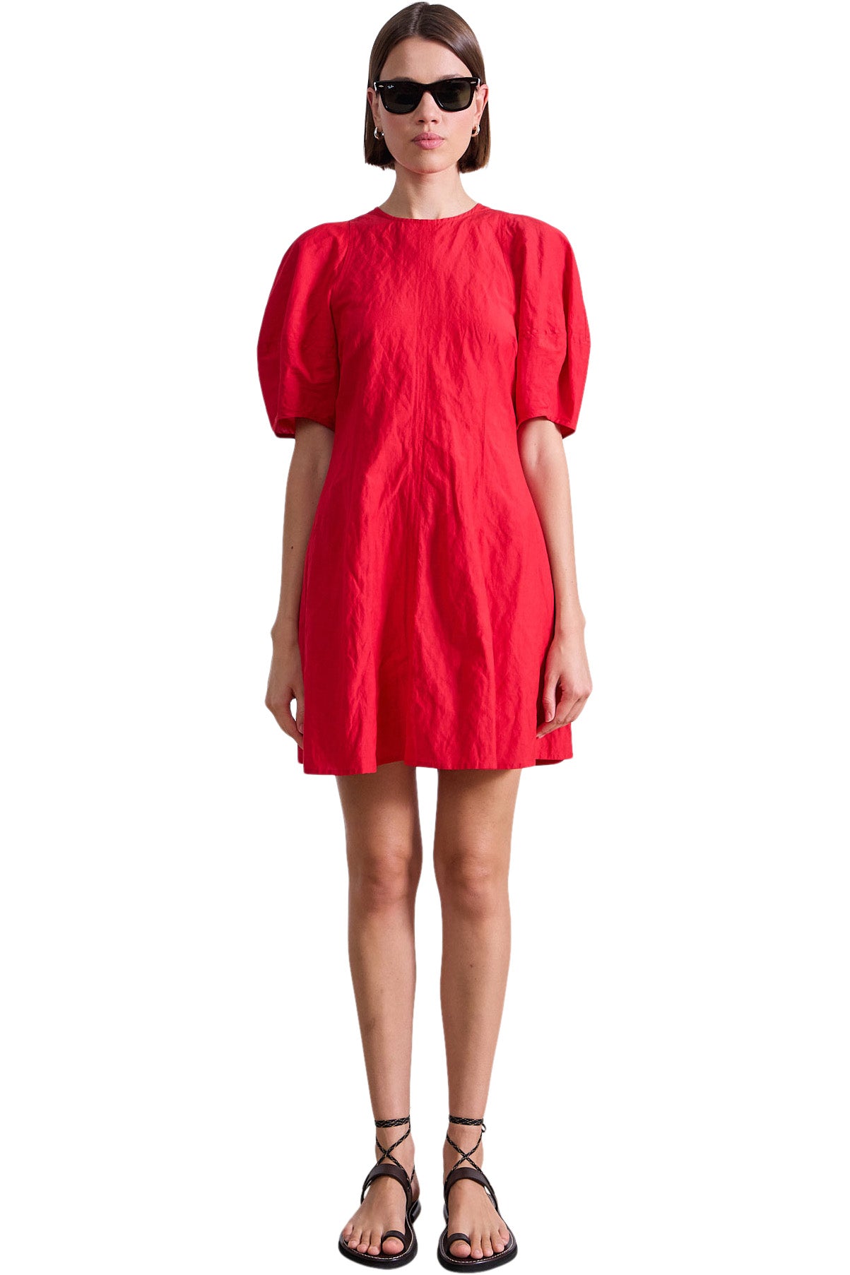 Apiece Apart Bettina Mini Dress in Red