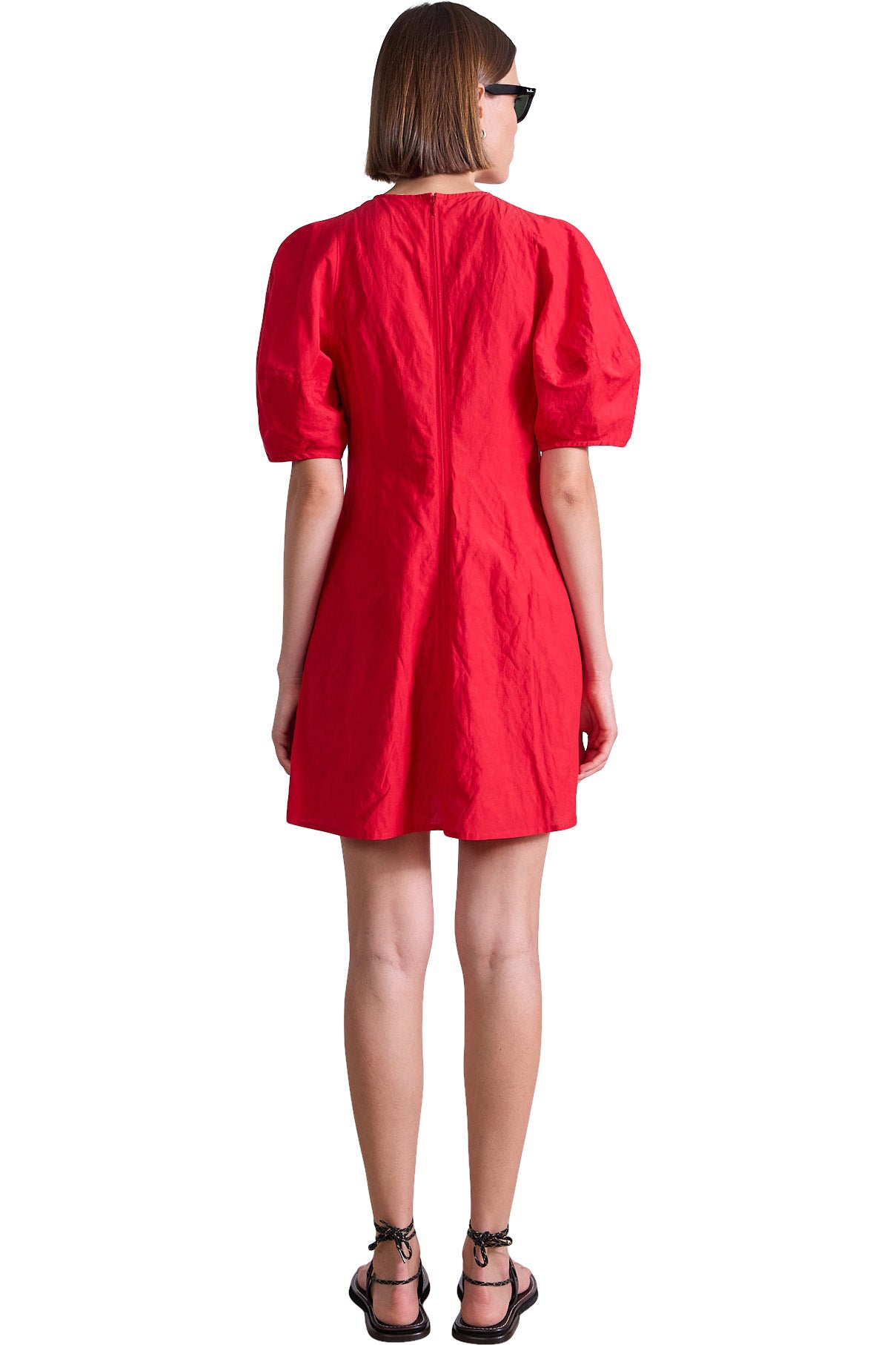 Apiece Apart Bettina Mini Dress in Red