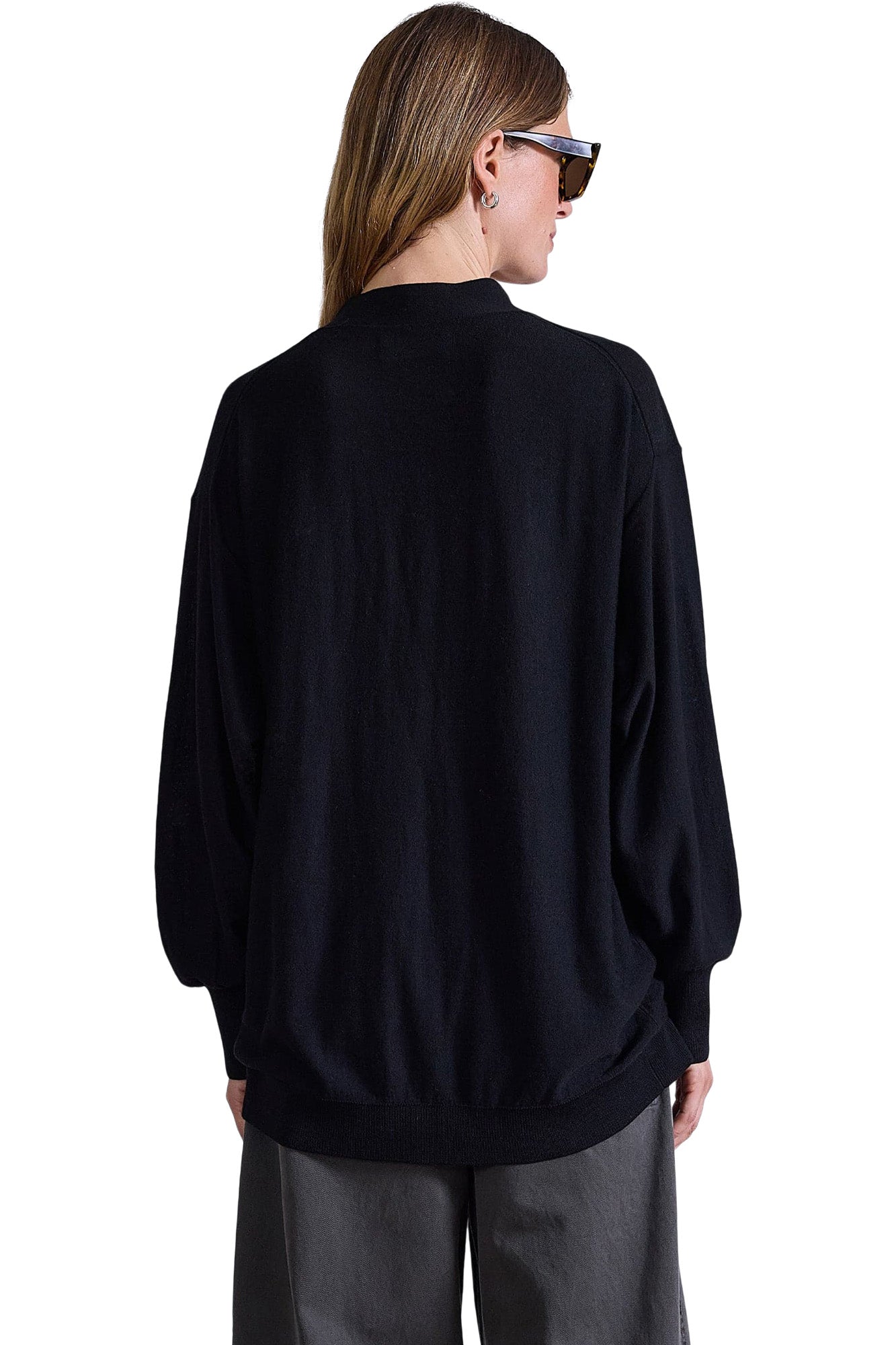 Apiece Apart Drippy Tissue Cardigan in Black