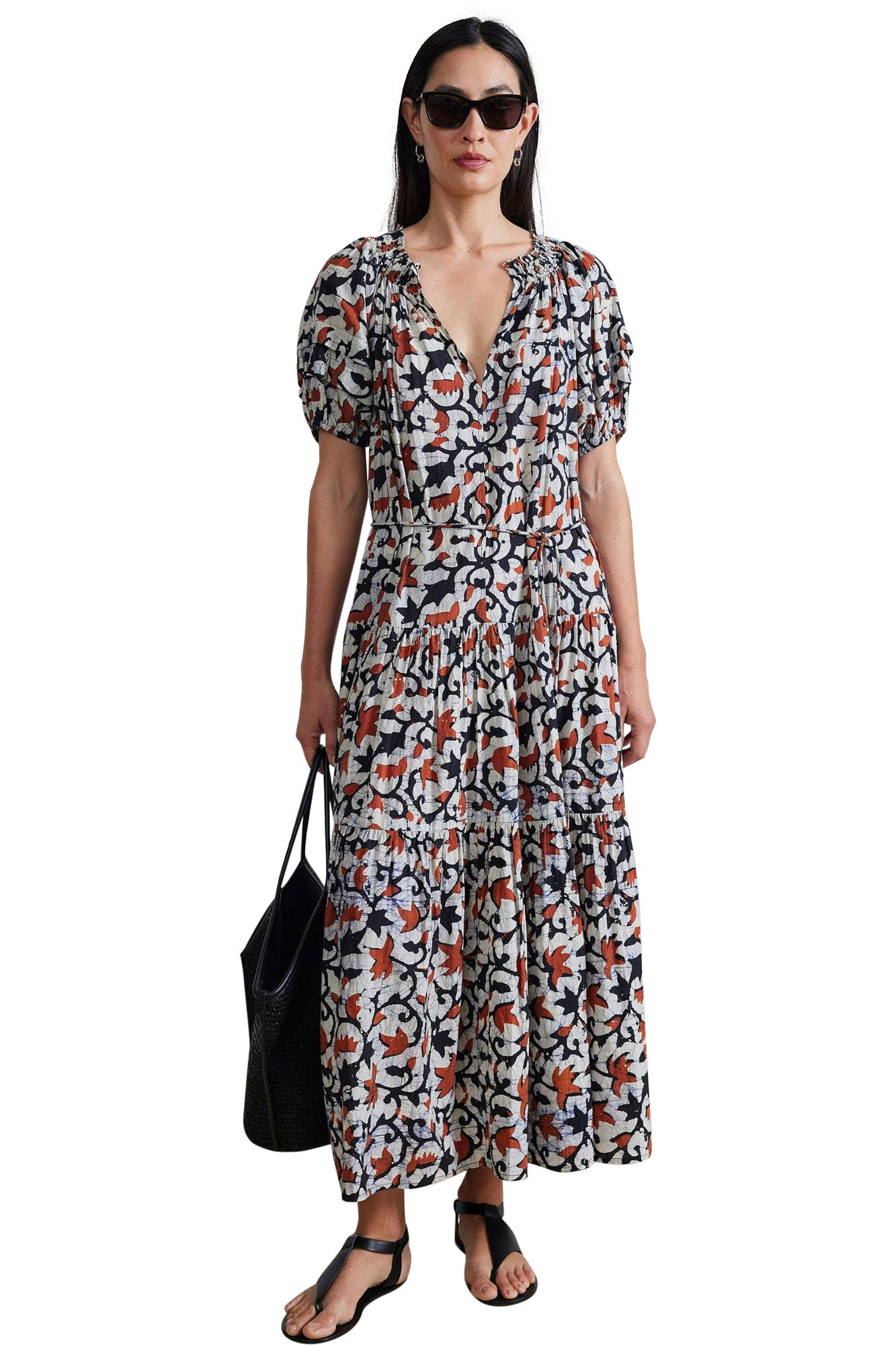 Apiece Apart Uva Maci Dress in La Vid Batik Spice