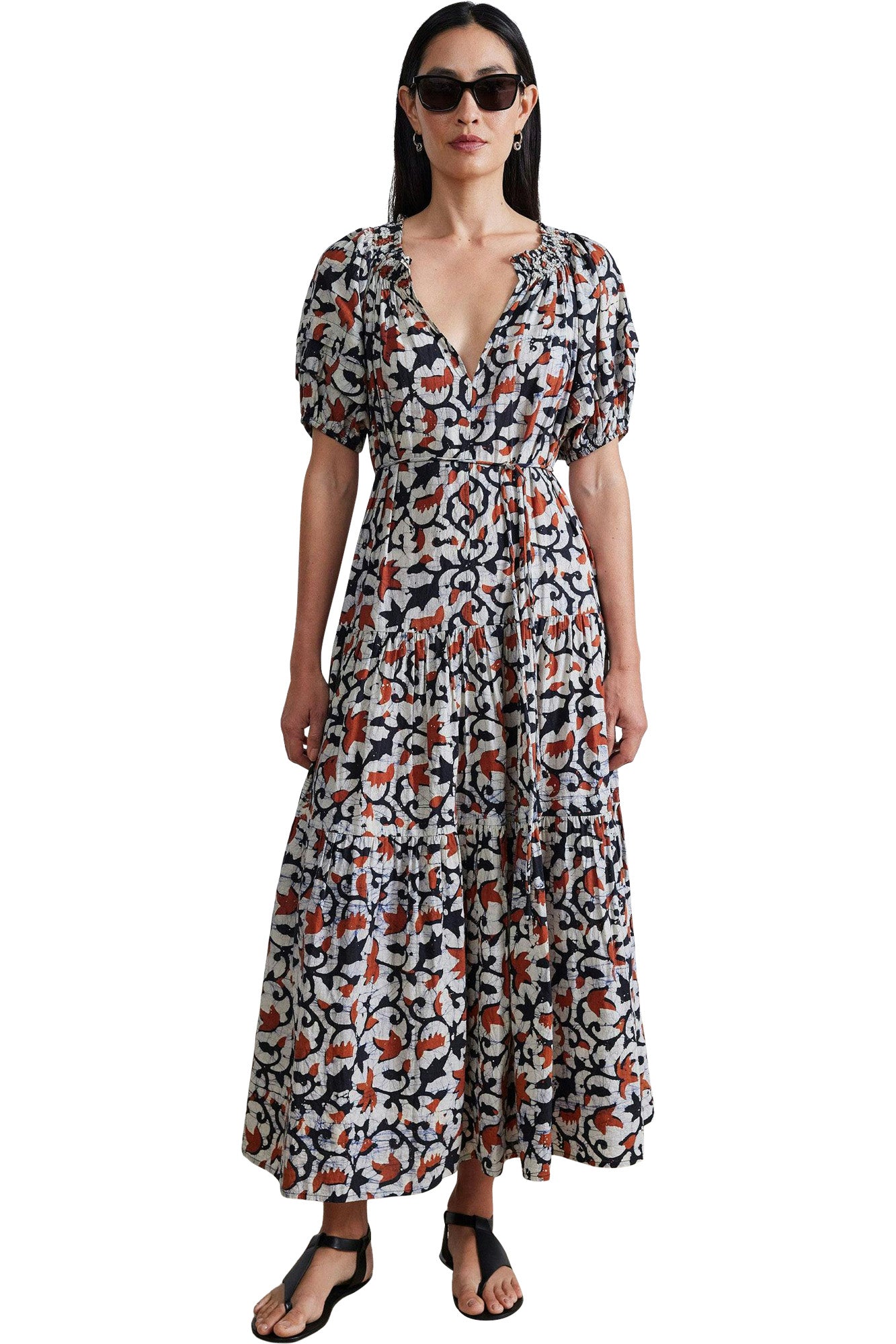 Apiece Apart Uva Maci Dress in La Vid Batik Spice