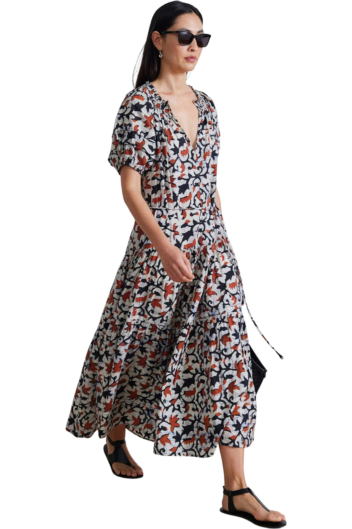 Apiece Apart Uva Maci Dress in La Vid Batik Spice