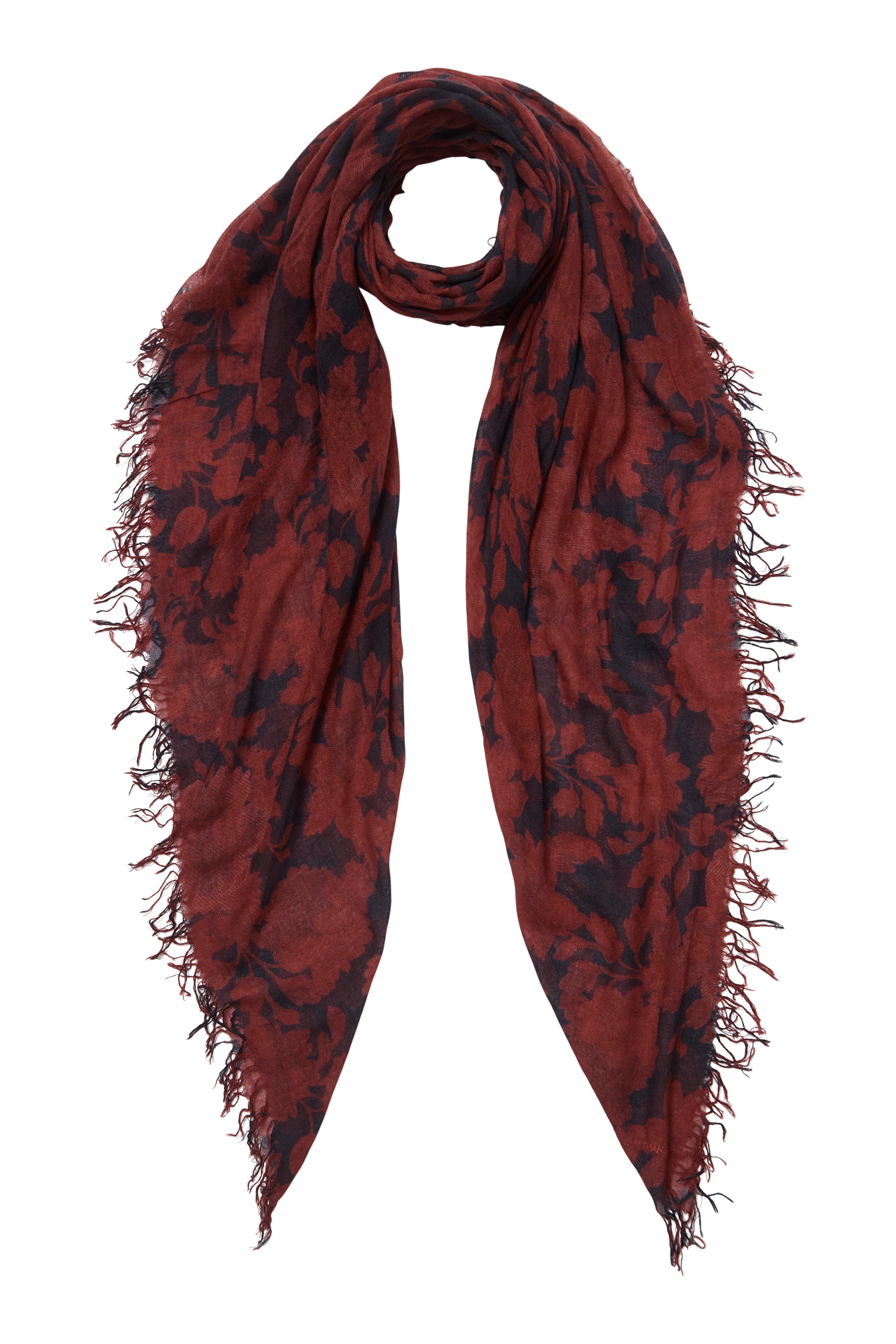 Chan Luu Cashmere and Silk Scarf Floral Scarf