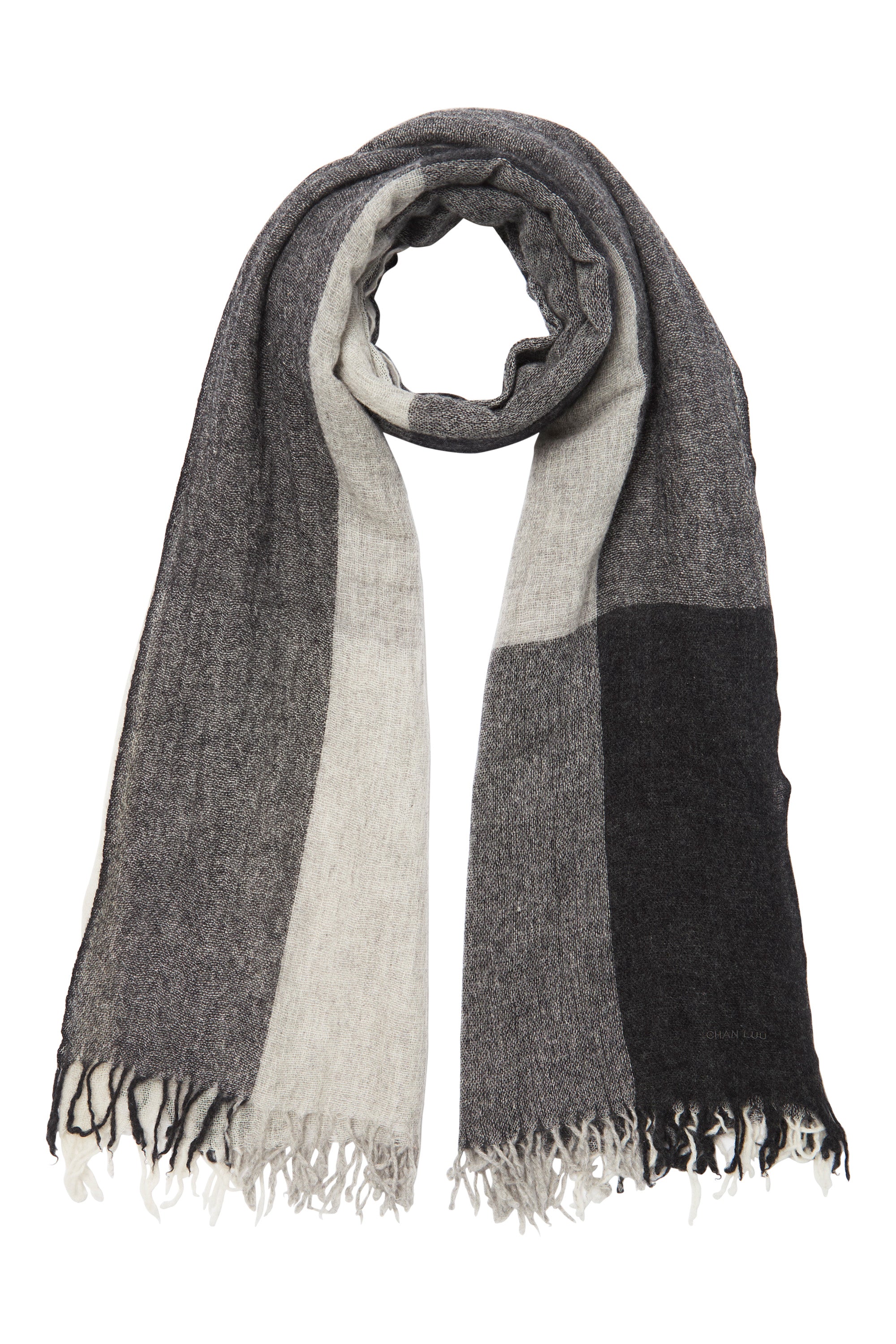 Chan Luu Plaid Scarf