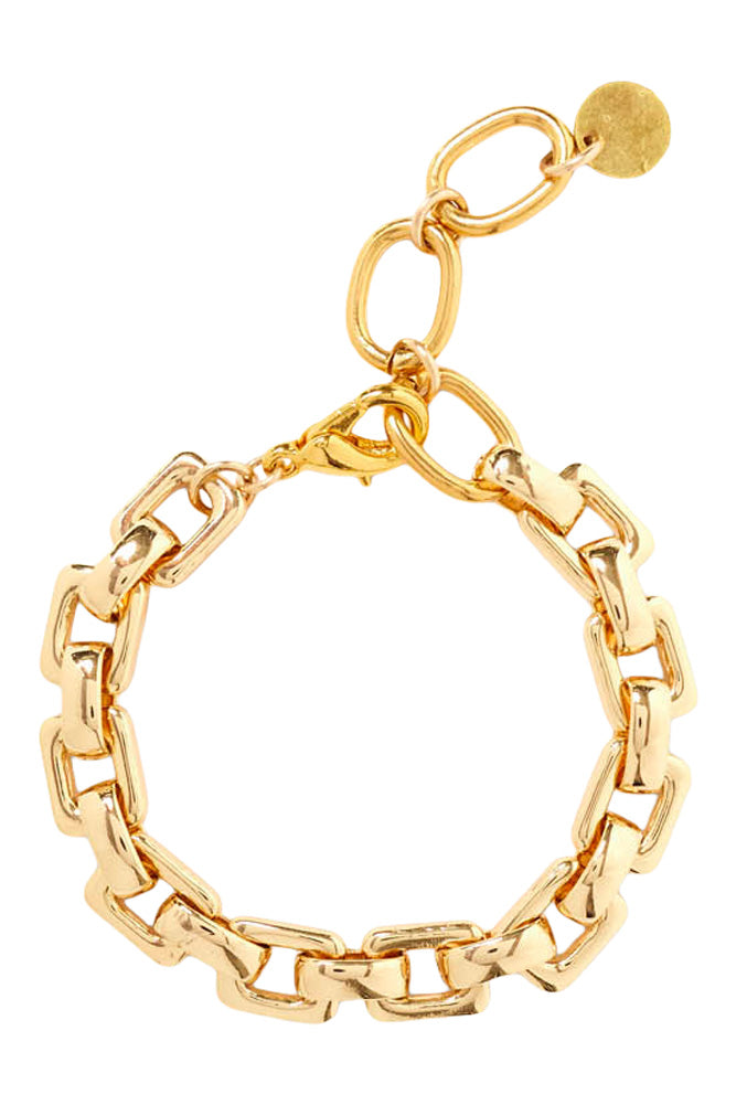 Chan Luu Ellis Chain Link Bracelet in Yellow Gold