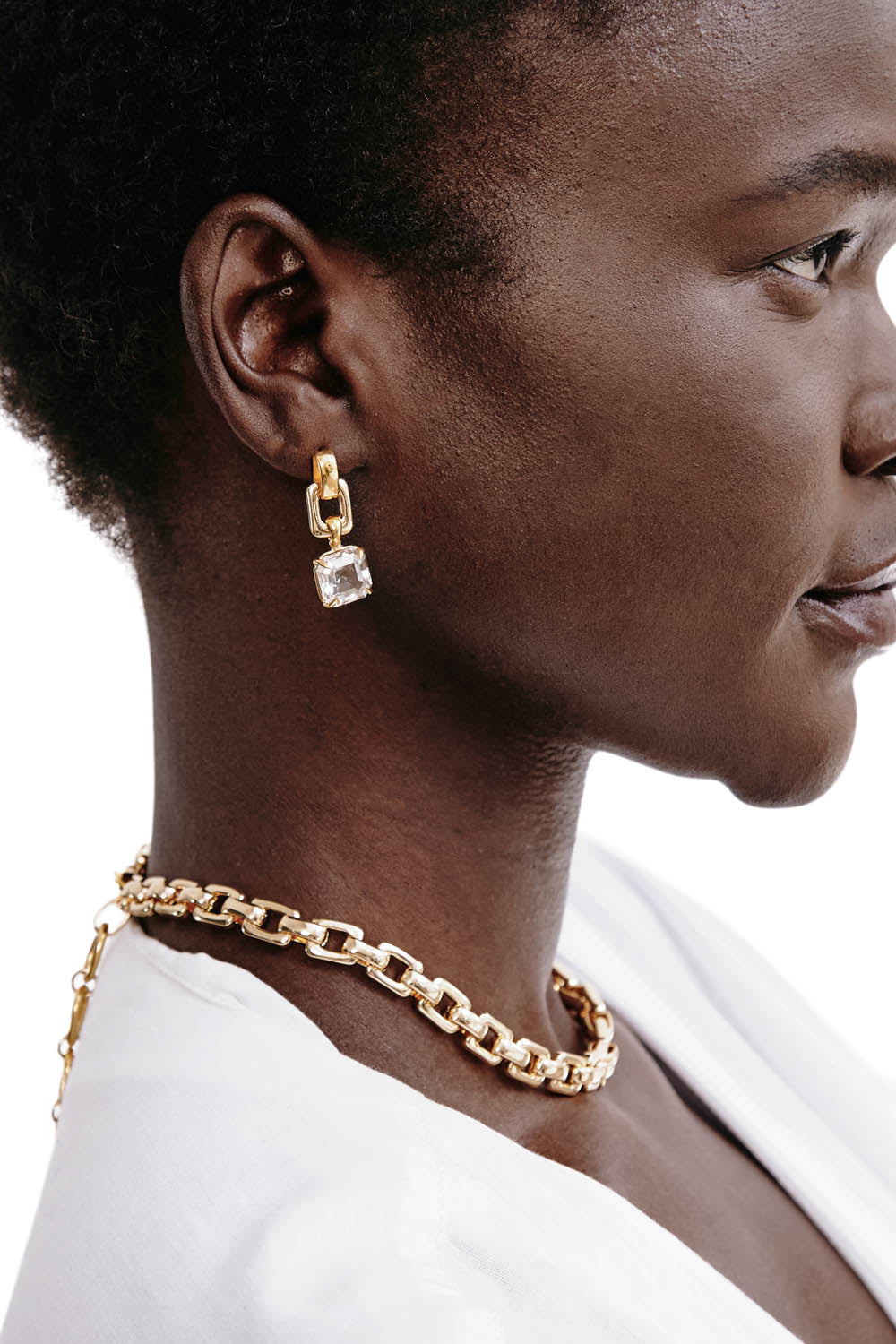 Chan Luu Ellis Earrings in Crystal