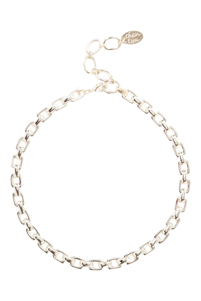 Chan Luu Ellis Chain Link Necklace in Silver