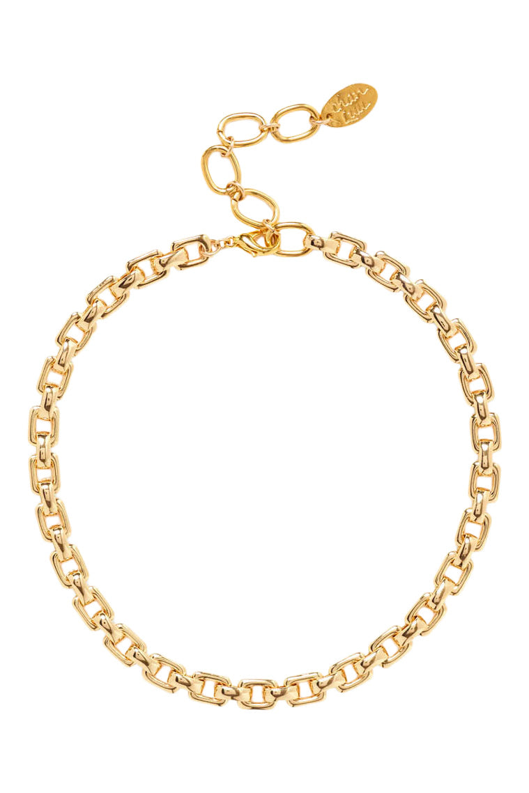 Chan Luu Ellis Chain Link Necklace in Yellow Gold