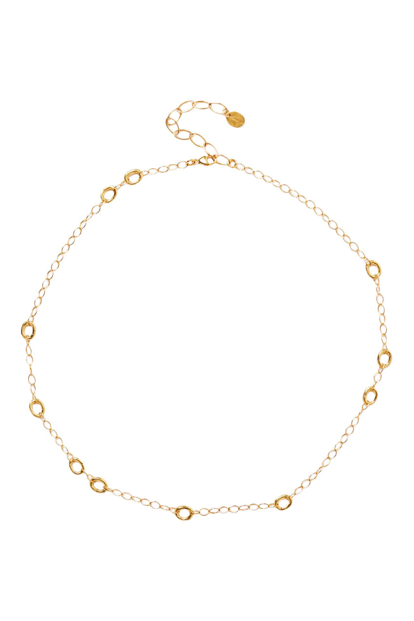 Chan Luu Leni Chain Link Necklace in Yellow Gold