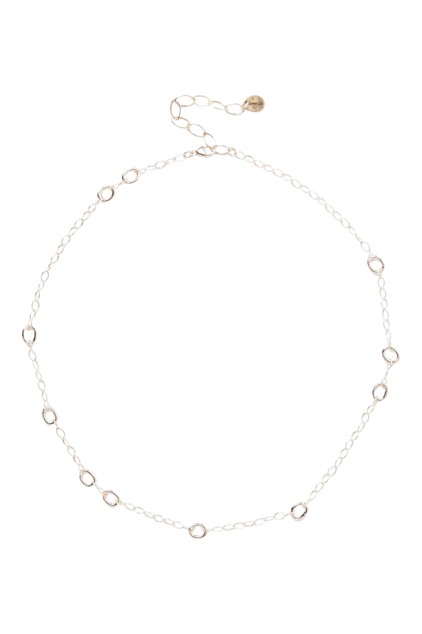 Chan Luu Leni Chain Link Necklace in Silver