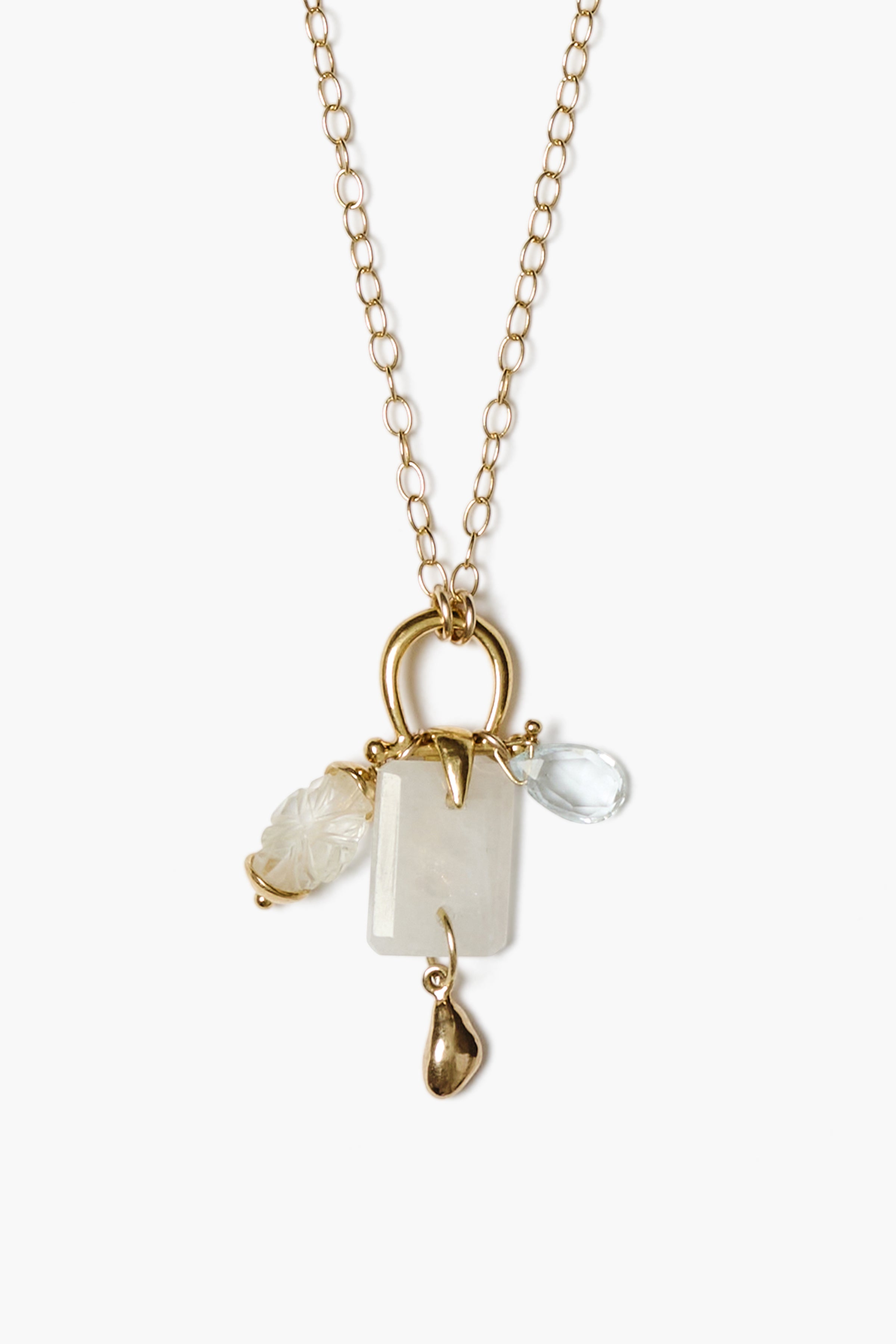 Chan Luu Alessia Necklace in Moonstone Mix