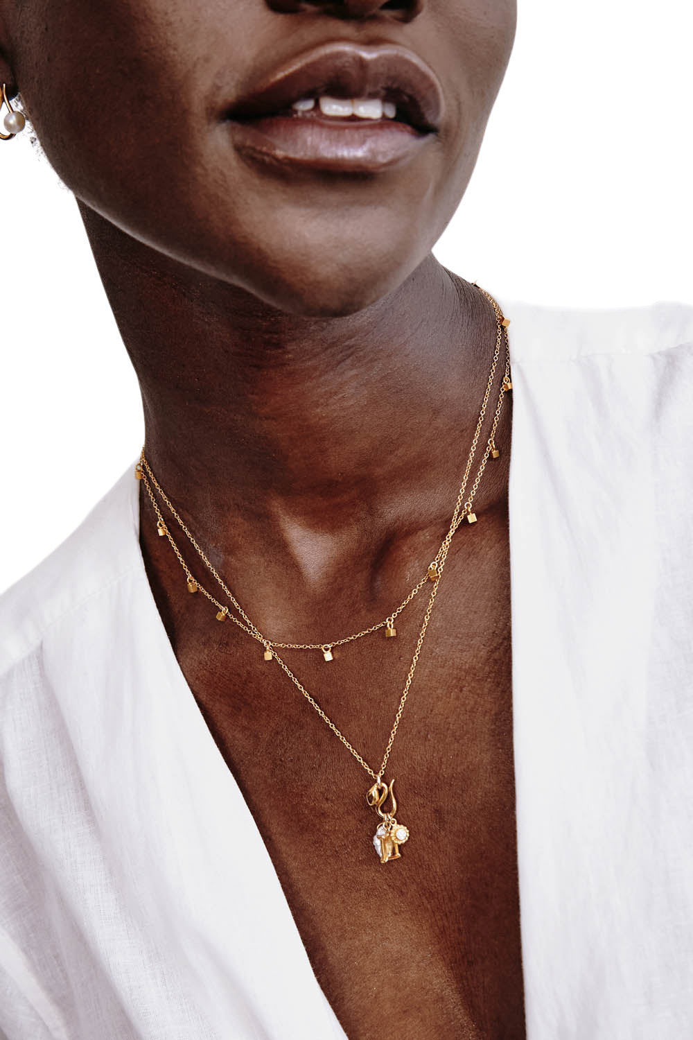 Chan Luu Reese Chain Necklace in Yellow Gold