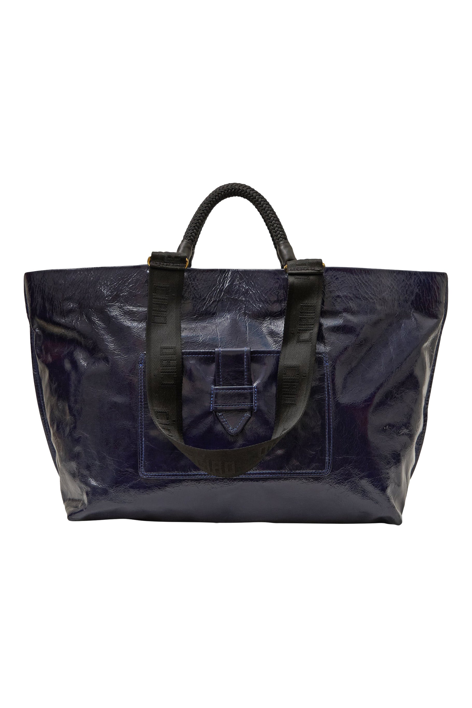 Clare V. Grande Bateau Tote in Twilight Crinkle Patent