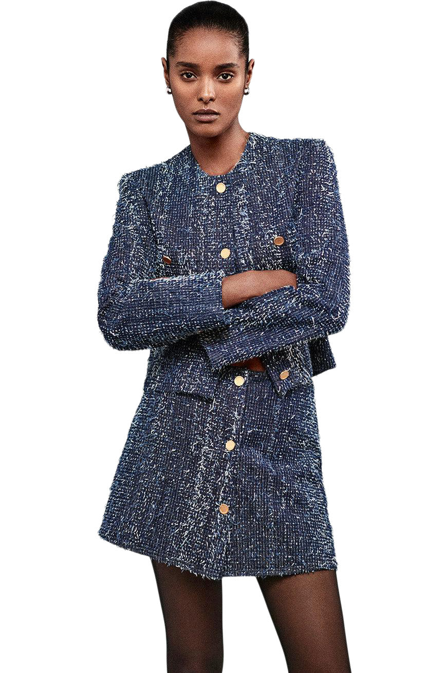 Frame Denim Boucle Jacket in Magic