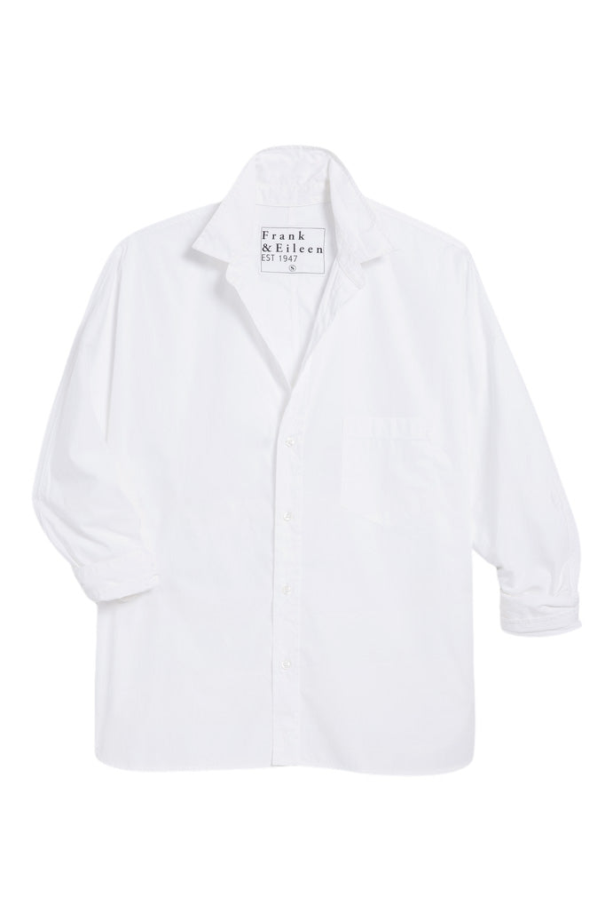 Frank & Eileen Oona Continuous Sleeve Button-Up Shirt
 in White