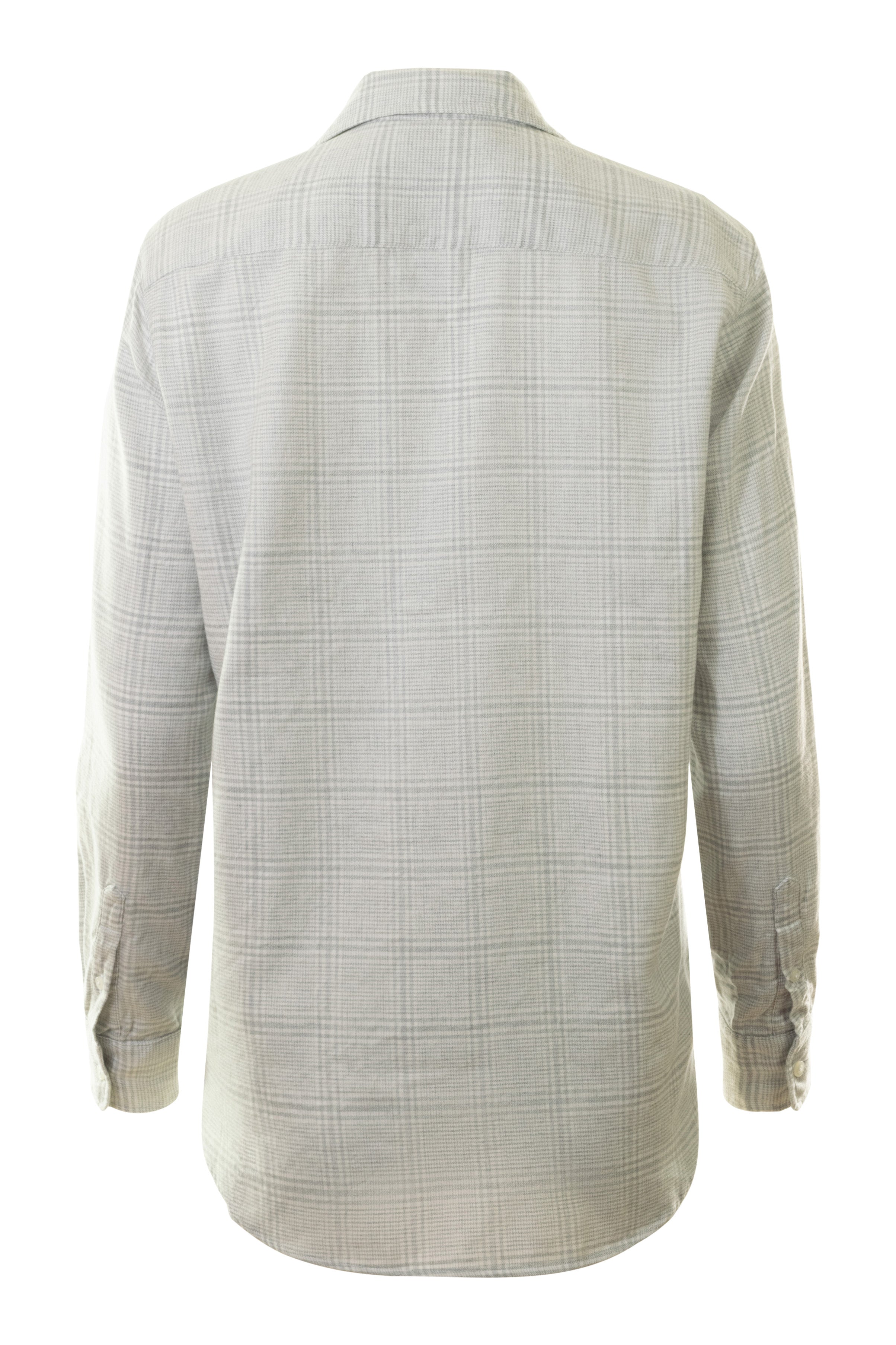 Frank & Eileen Relaxed Button-Up Shirt in Gray, White Plaid