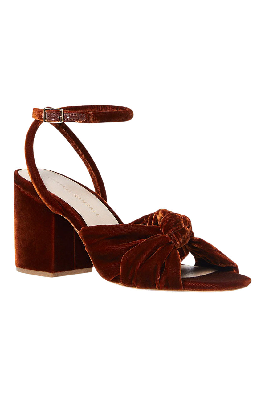 Loeffler Randall Fiamma Knotted Sandal in Sienna