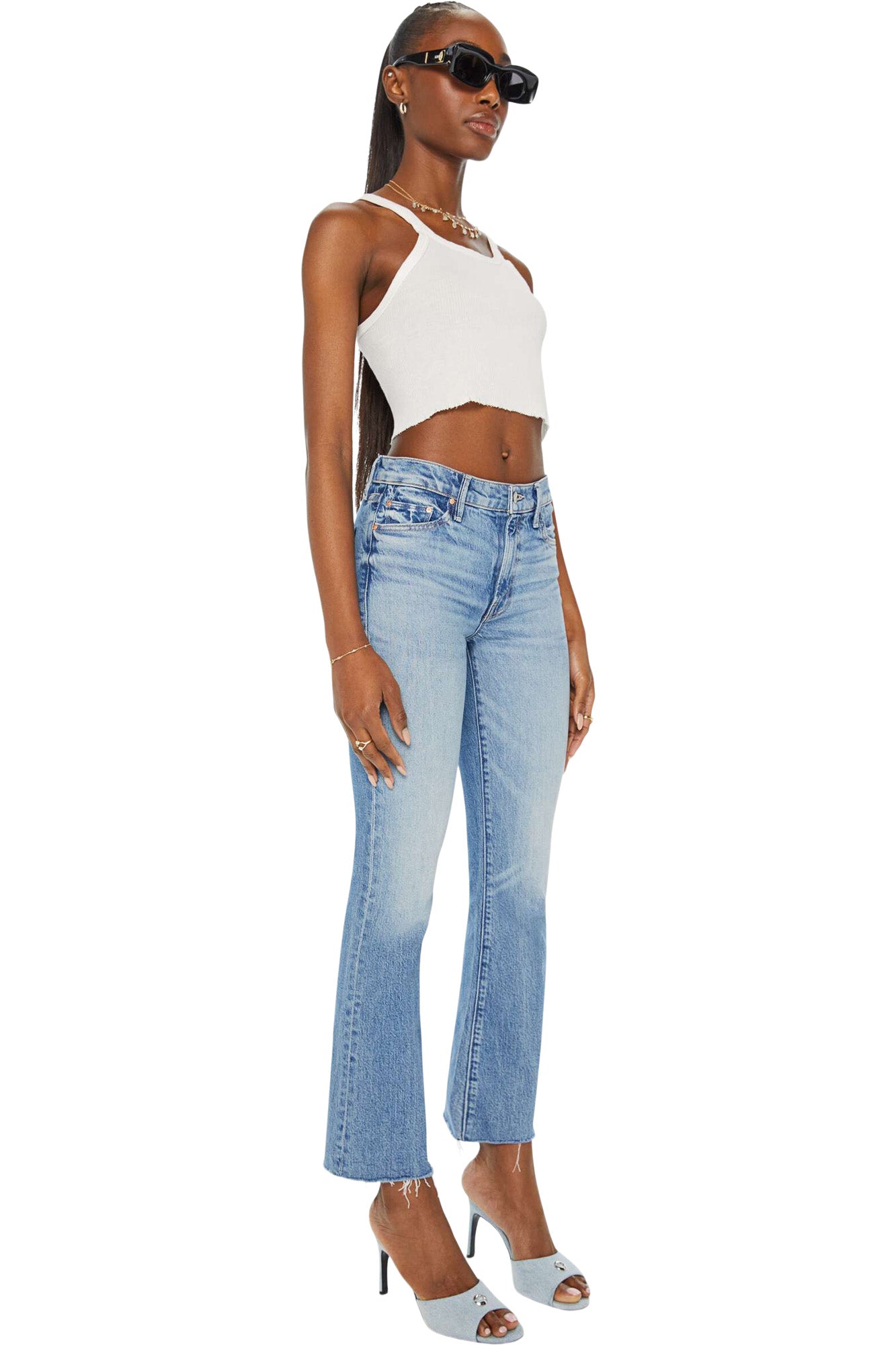 MOTHER newest outsider crop jeans