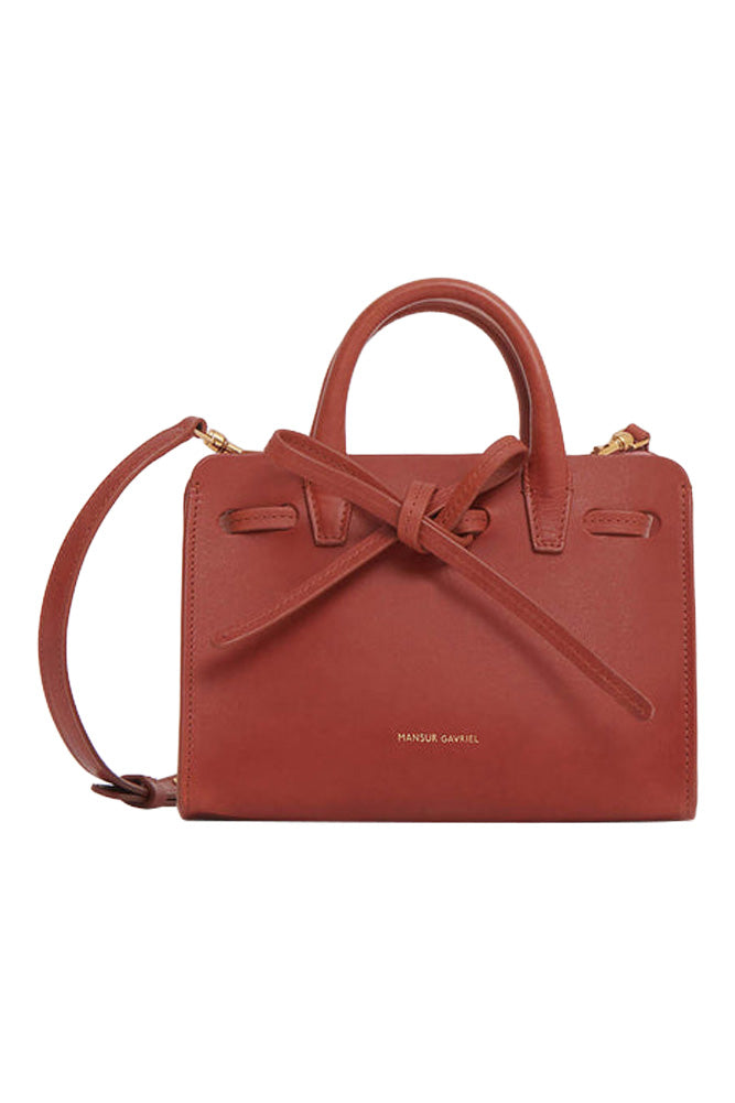 Mansur Gavriel
 Mini Mini Sun Bag in Brandy-Candy