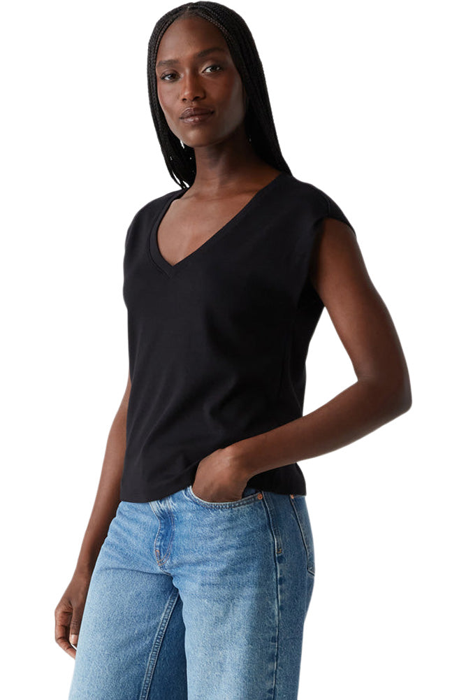 Michael Stars Tati Power Shoulder Top