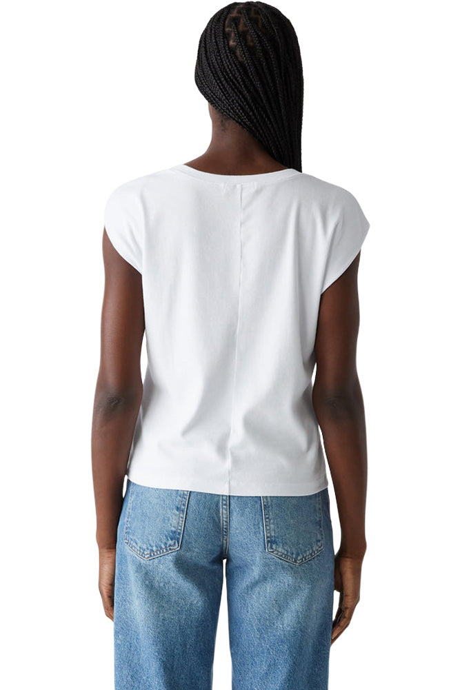 Michael Stars Tati Power Shoulder Top