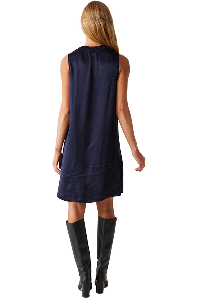 Michael Stars Tessa Cowlneck Mini Dress in Nocturnal