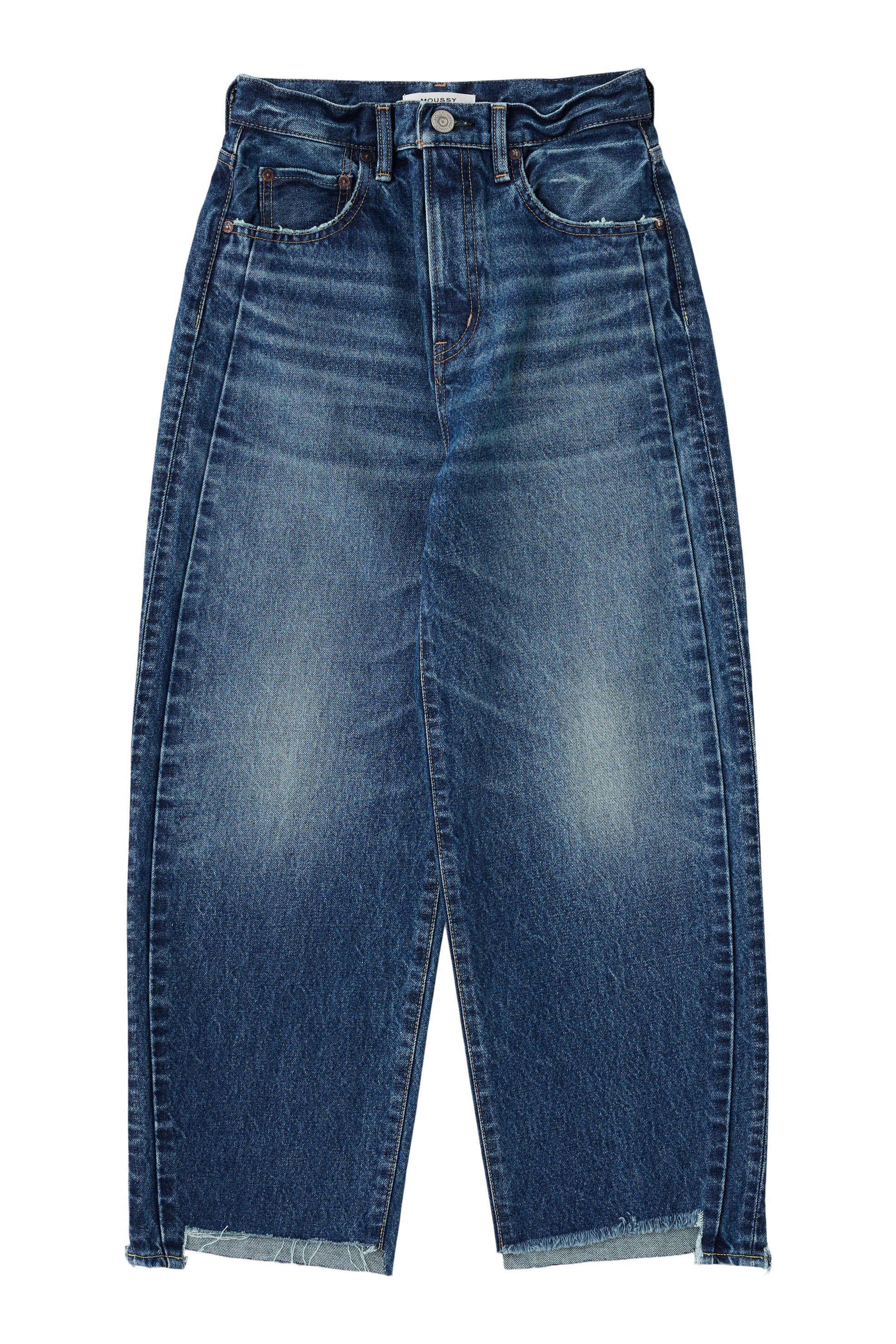 Moussy Denim Ocean Round Jeans in Blue