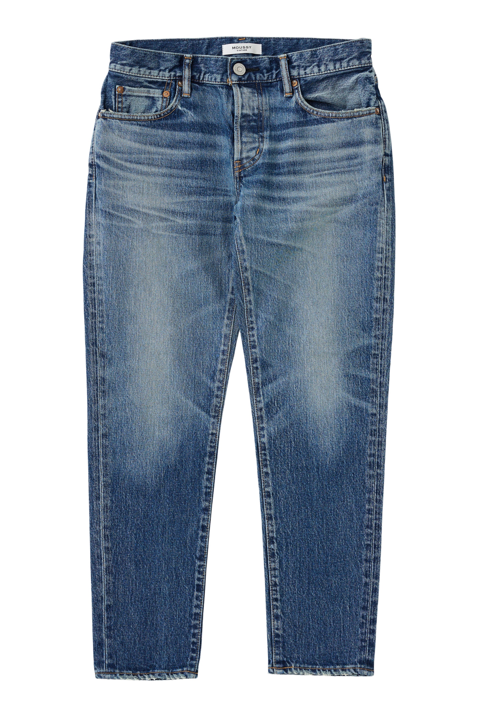 Moussy Denim Sycamore Tapered Jeans in Blue