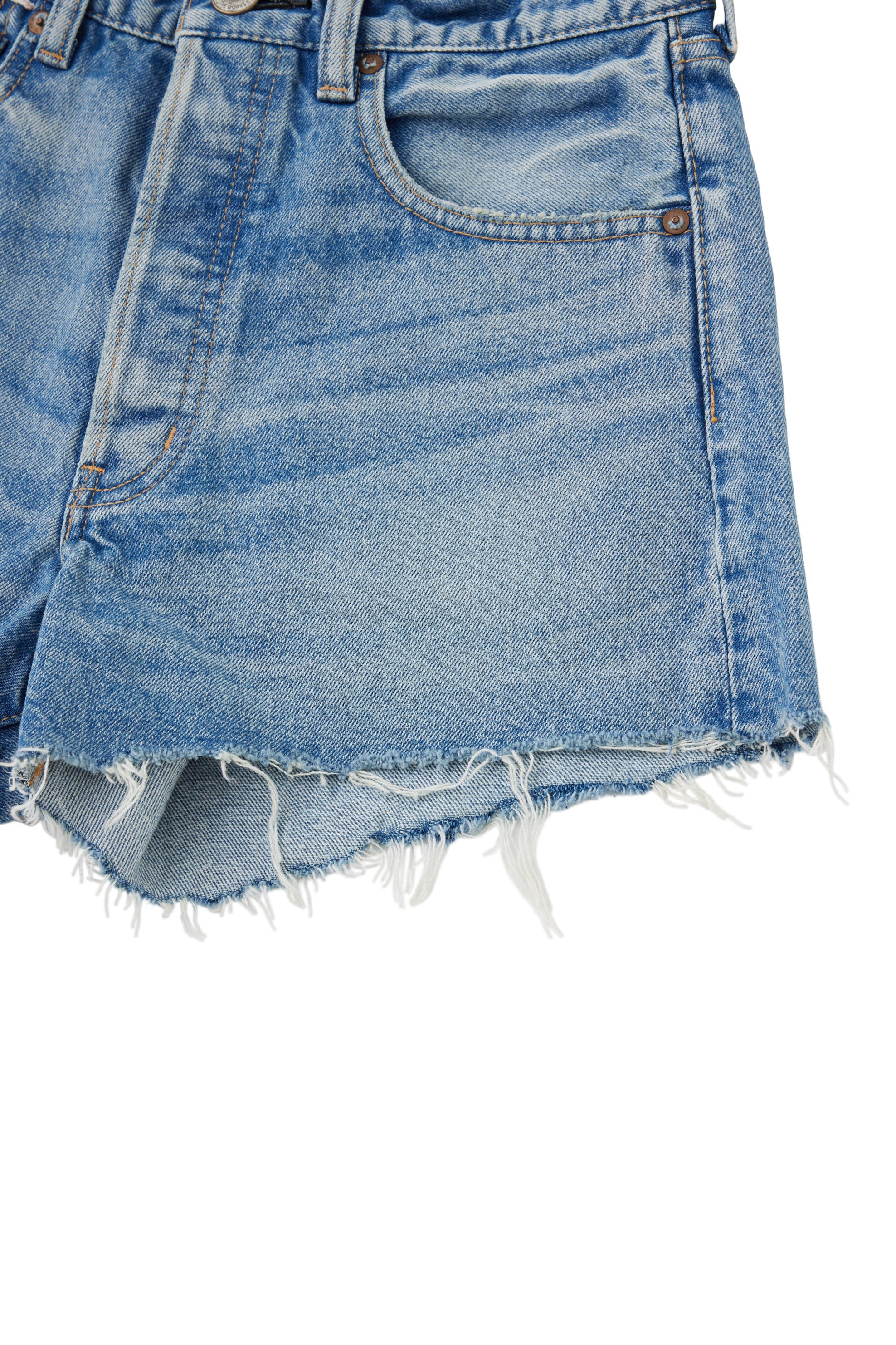 Moussy Denim Troppard Shorts in Light Blue