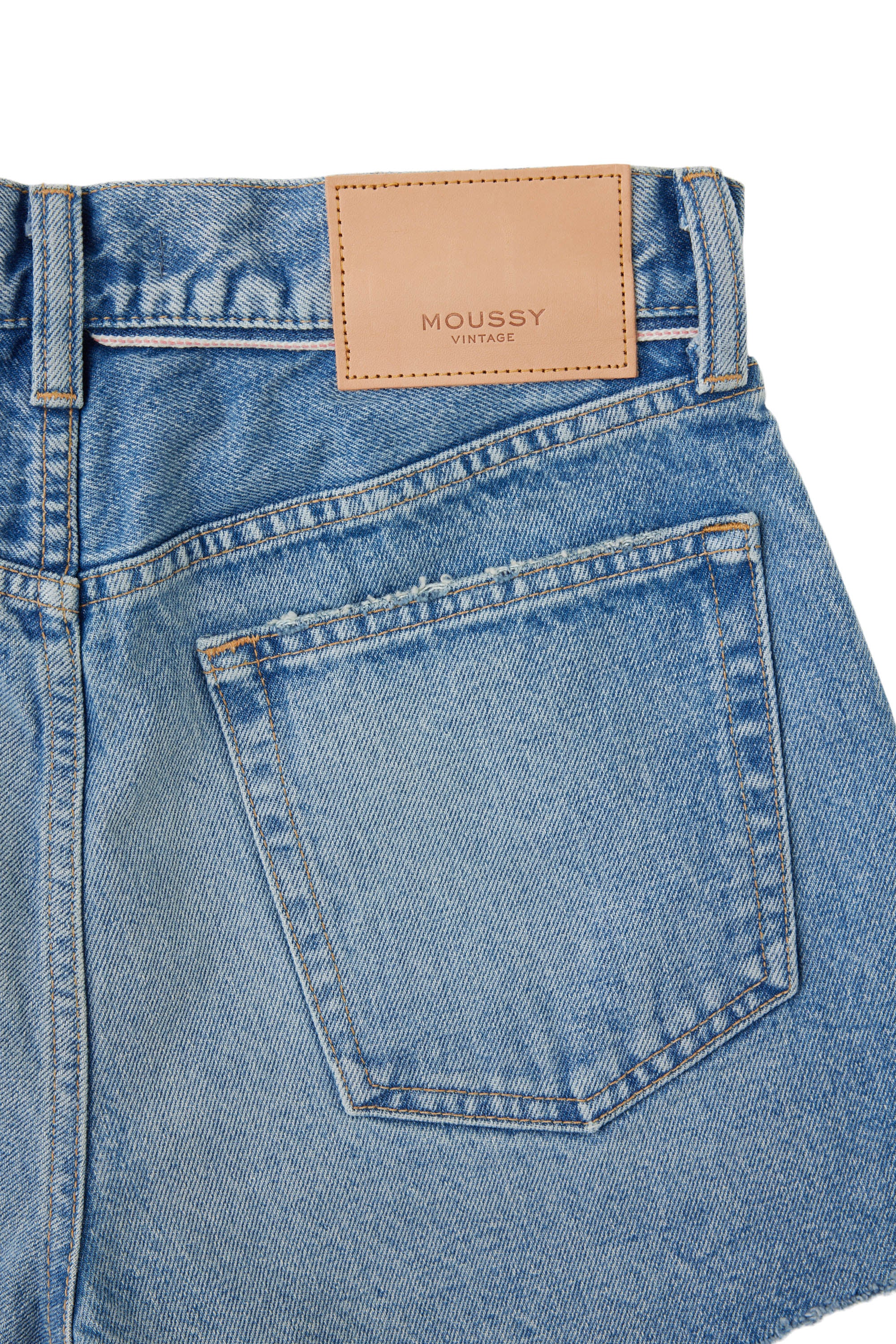 Moussy Denim Troppard Shorts in Light Blue