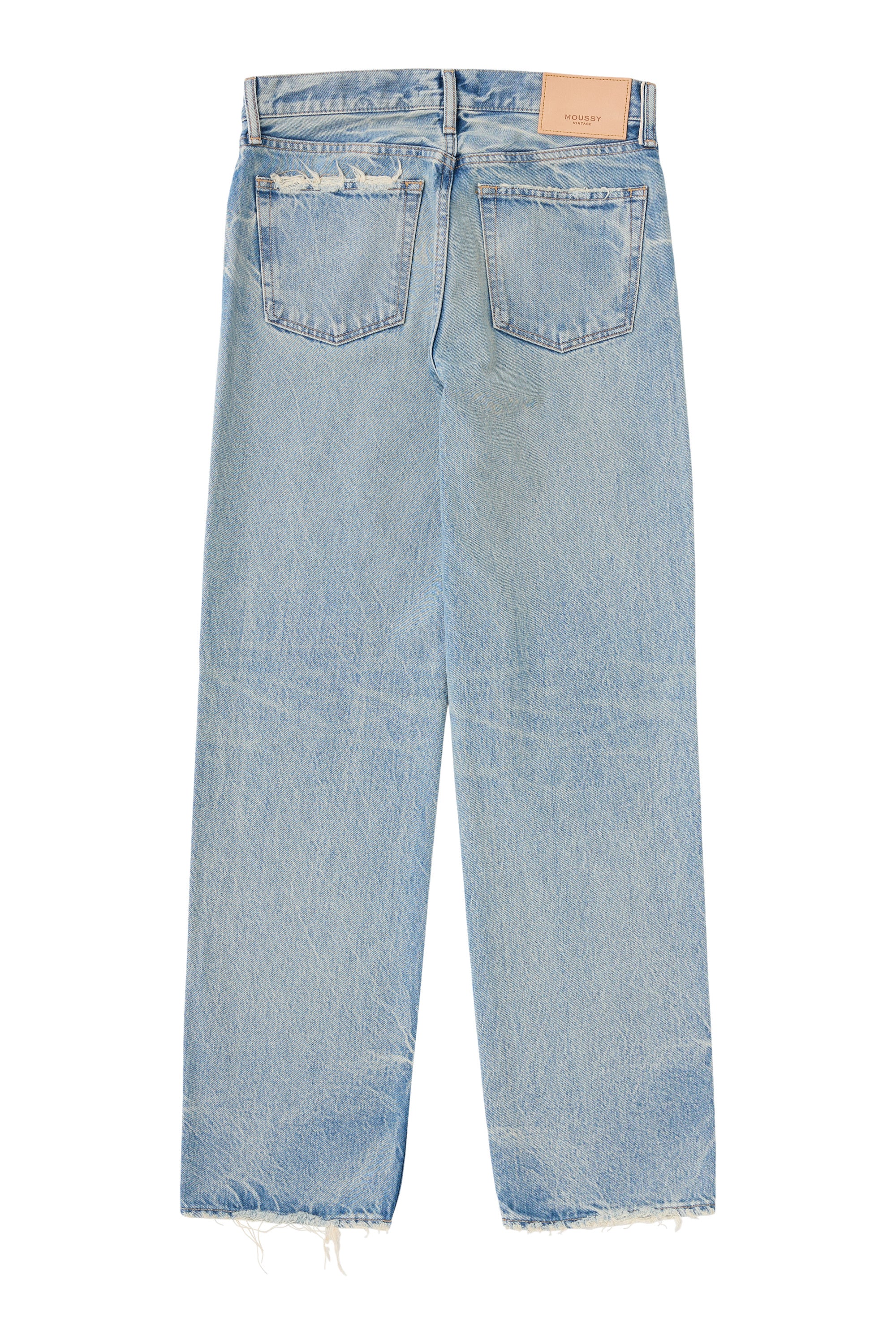 Moussy Denim Wildwood Straight Leg in Light Blue