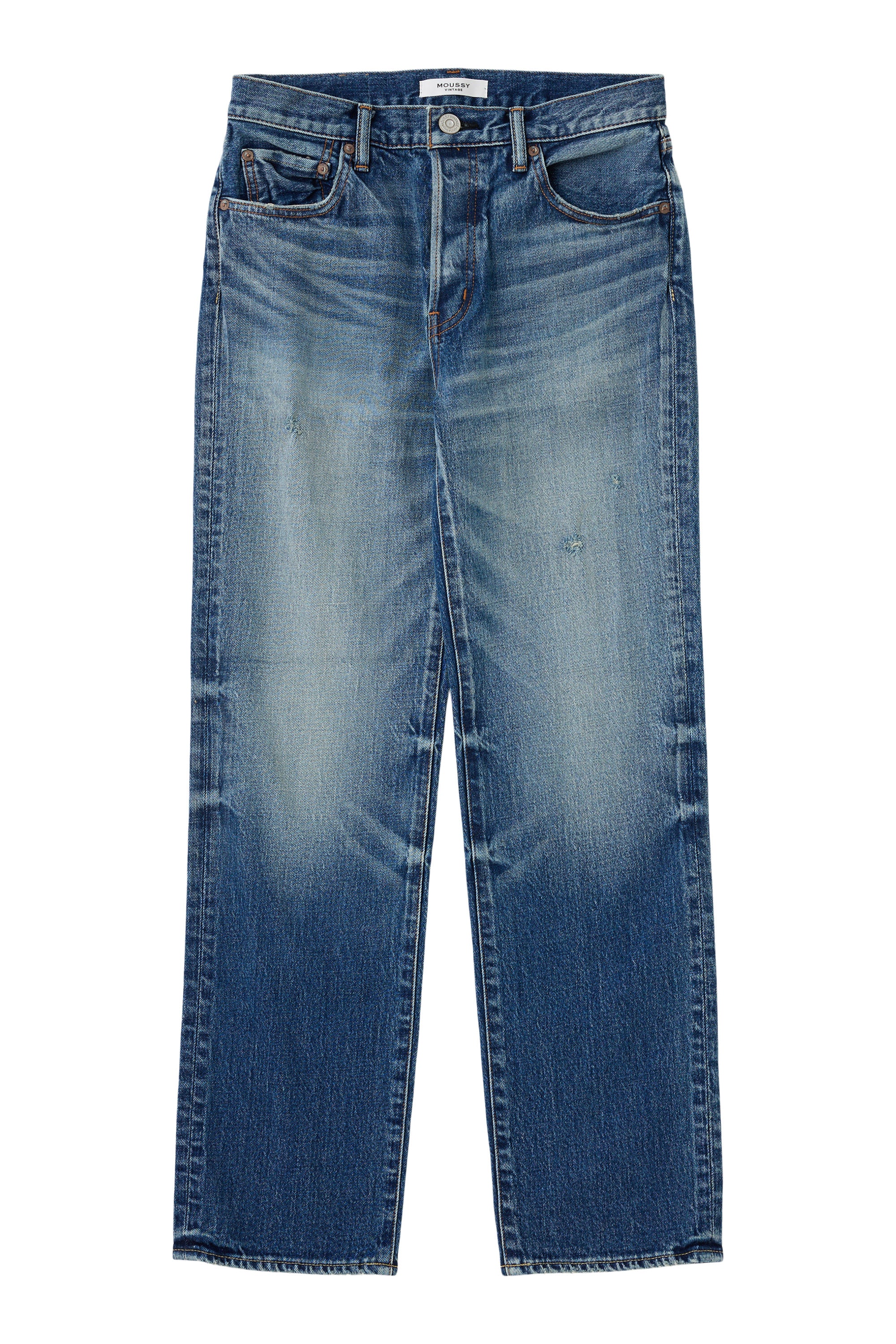 Moussy Denim Woodsburgh Straight in Blue