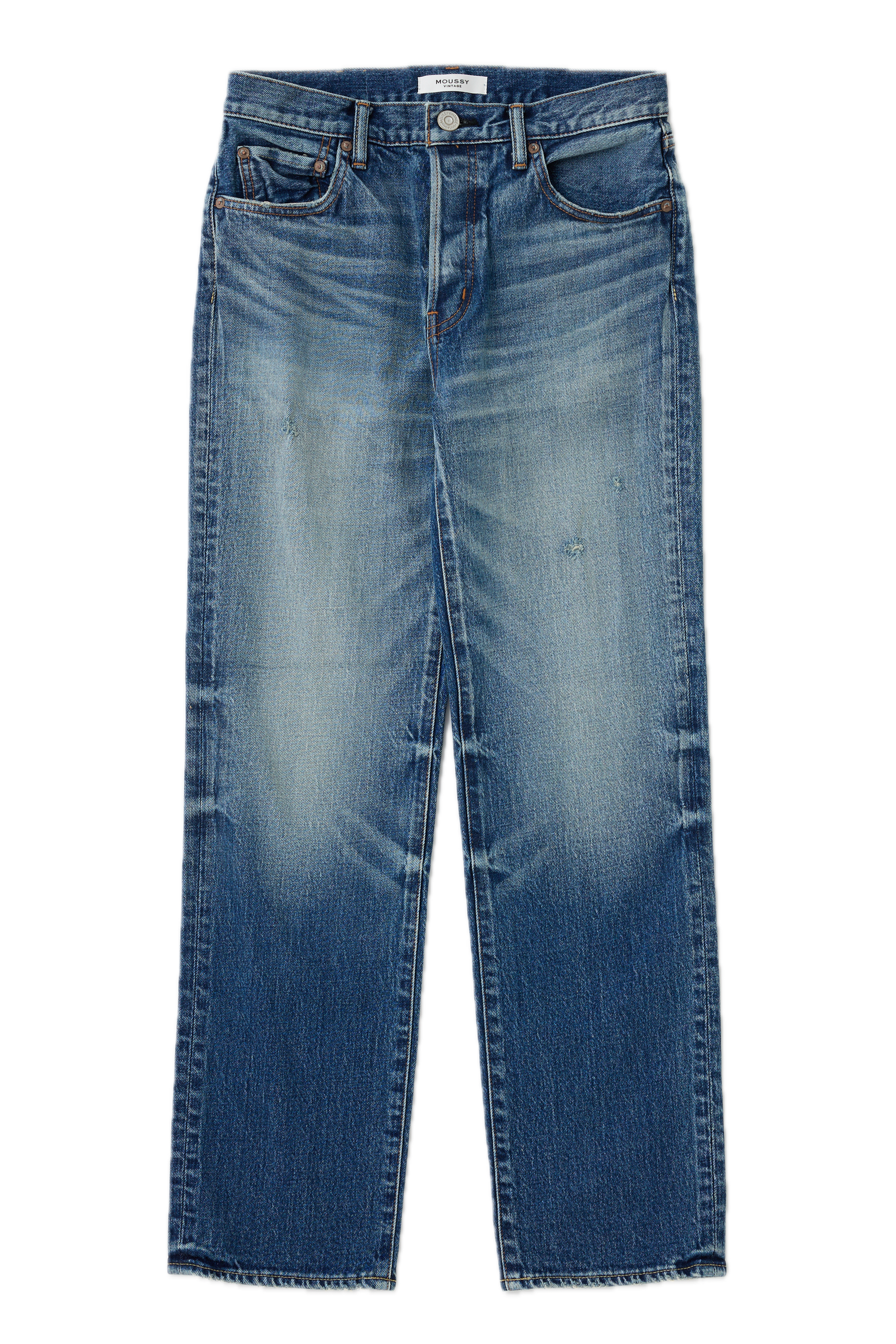 Moussy Denim Woodsburgh Straight in Blue