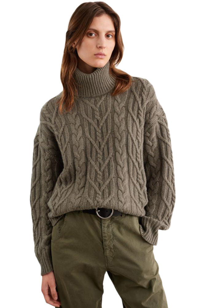 Nili Lotan Gigi Sweater in Light Army Green