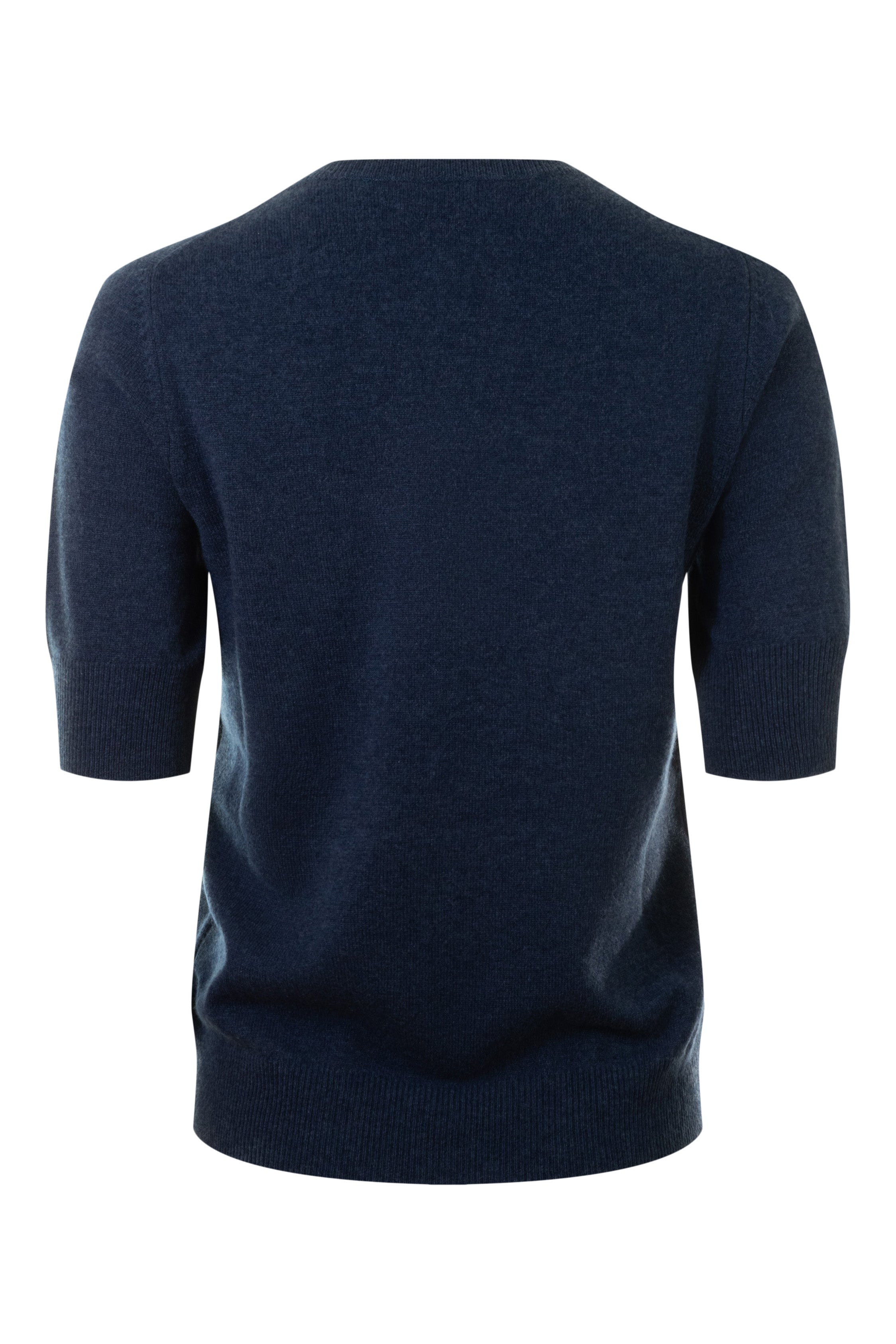 Repeat Cashmere Short Sleeve Sweater in Night