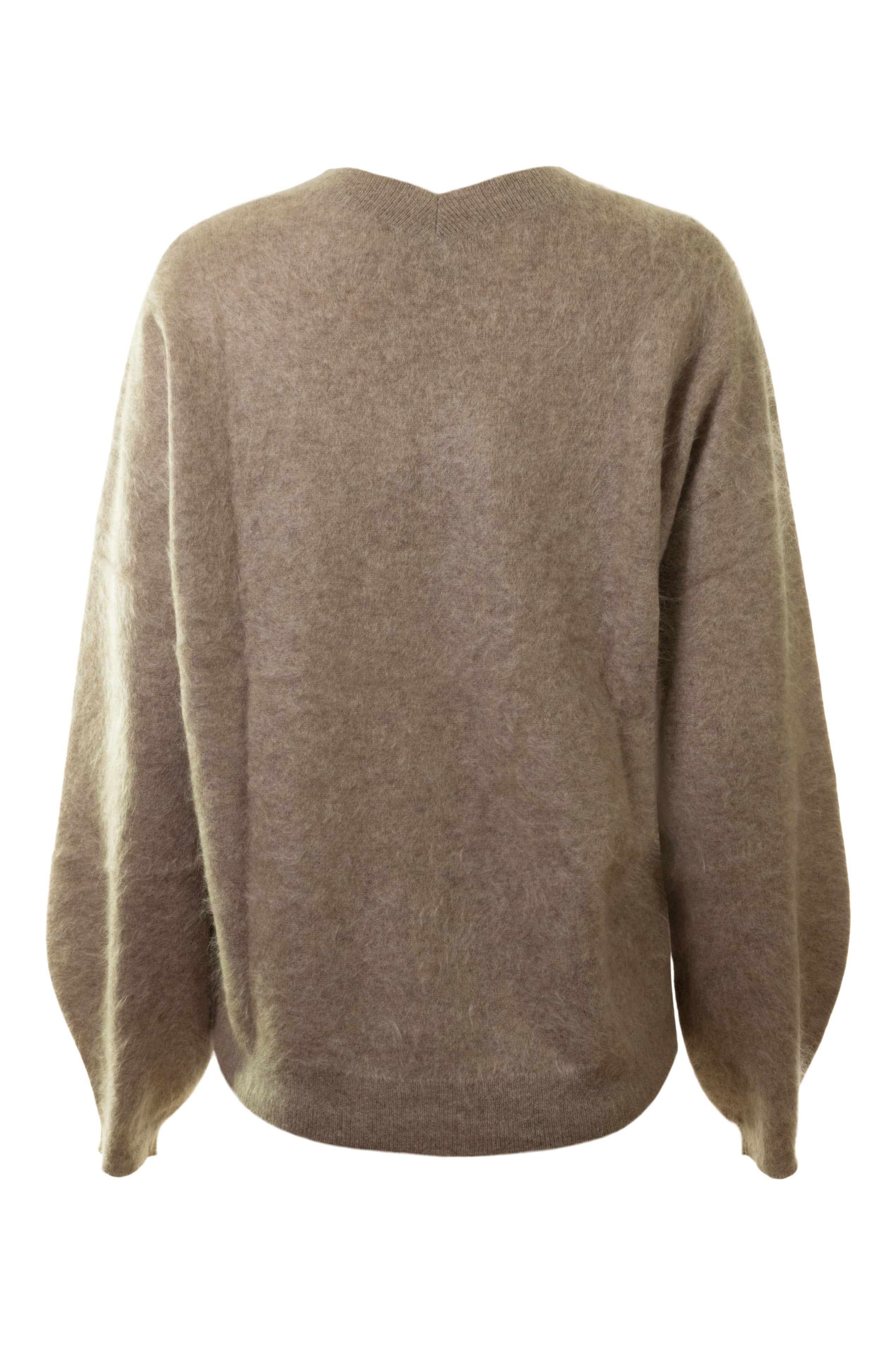 Repeat Cashmere Brushed Cashmere Pullover
 in Desert