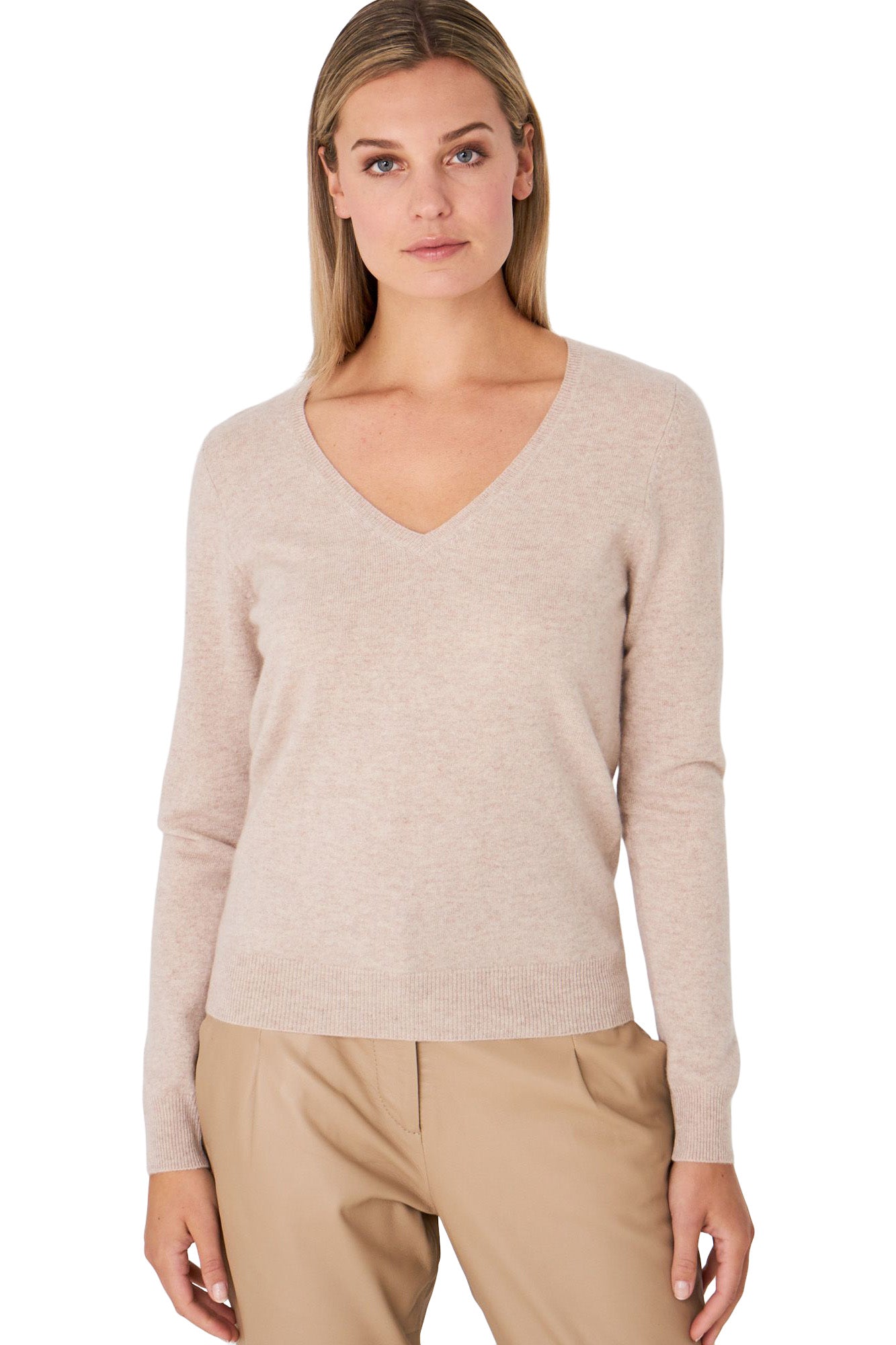 Repeat Cashmere Classic Vneck Sweater