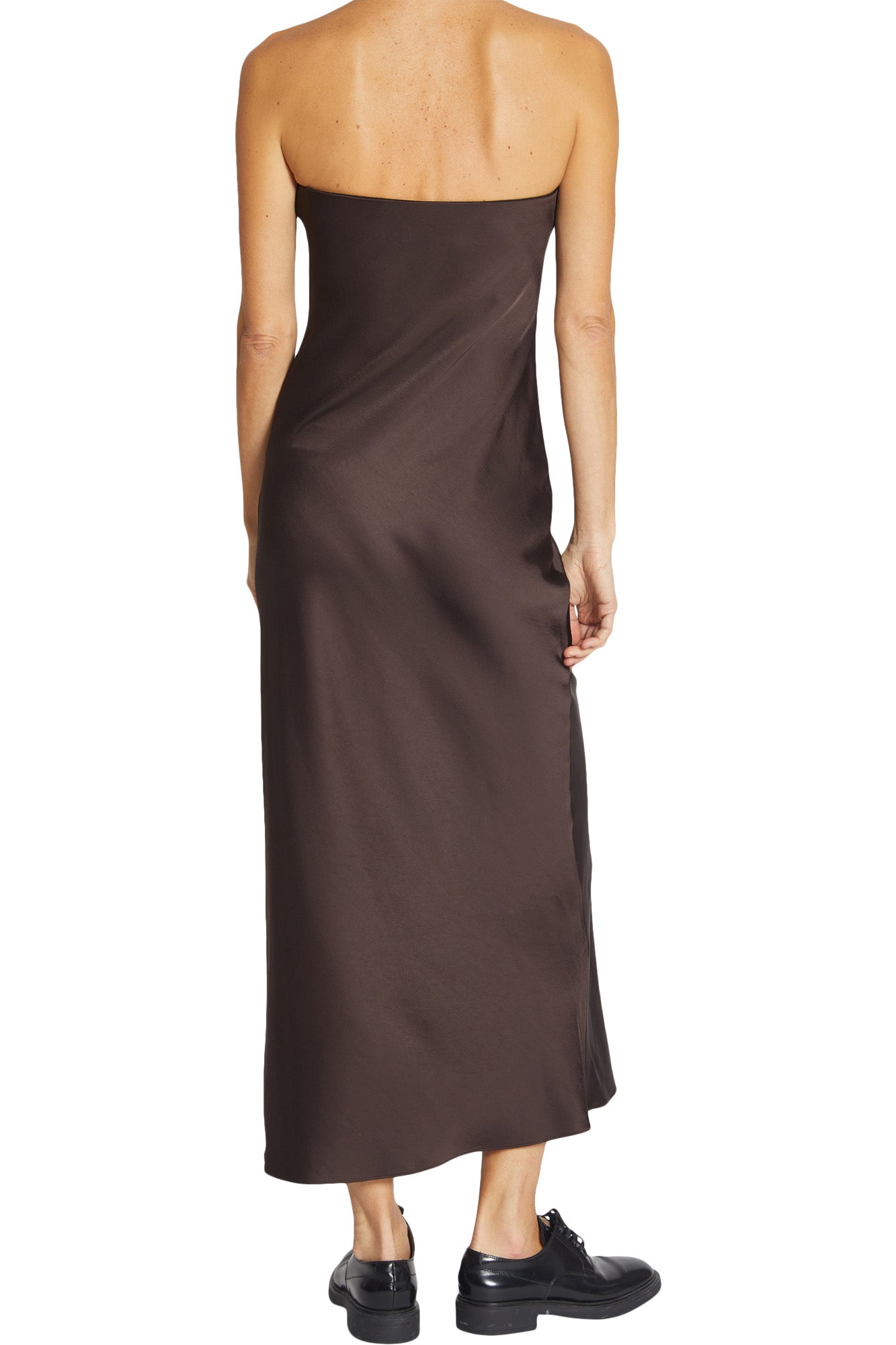 Saint Art Chase Strapless Dress in Chestnut