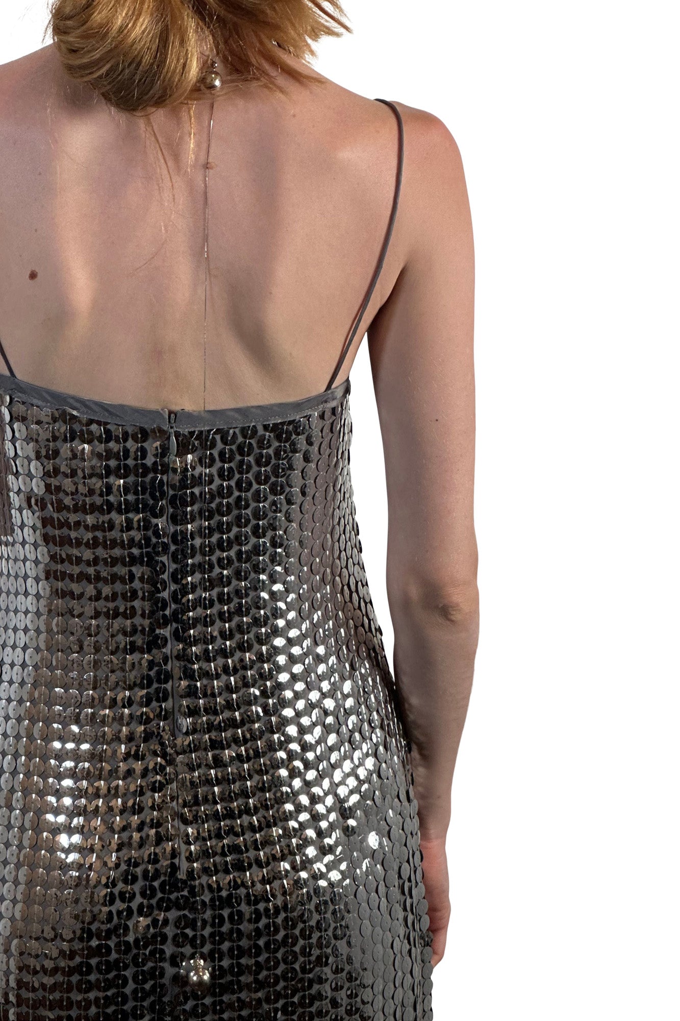 Saint Art Chloe Disk Dress in Silver