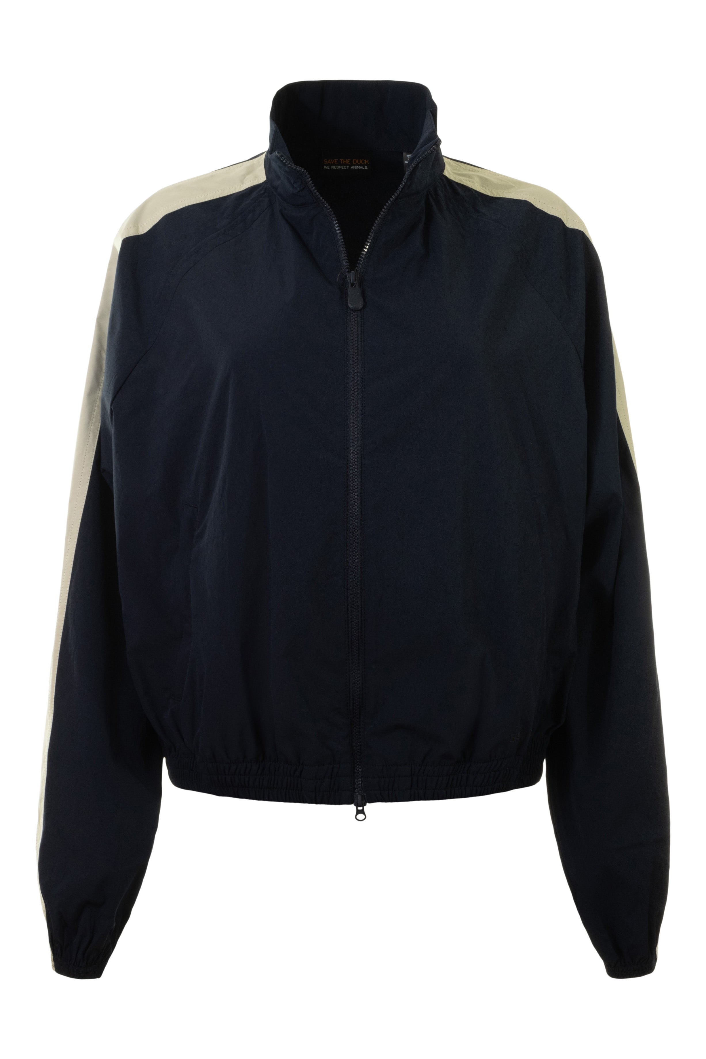 Save The Duck Wyla Windbreaker in Navy Blue - Rainy Beige