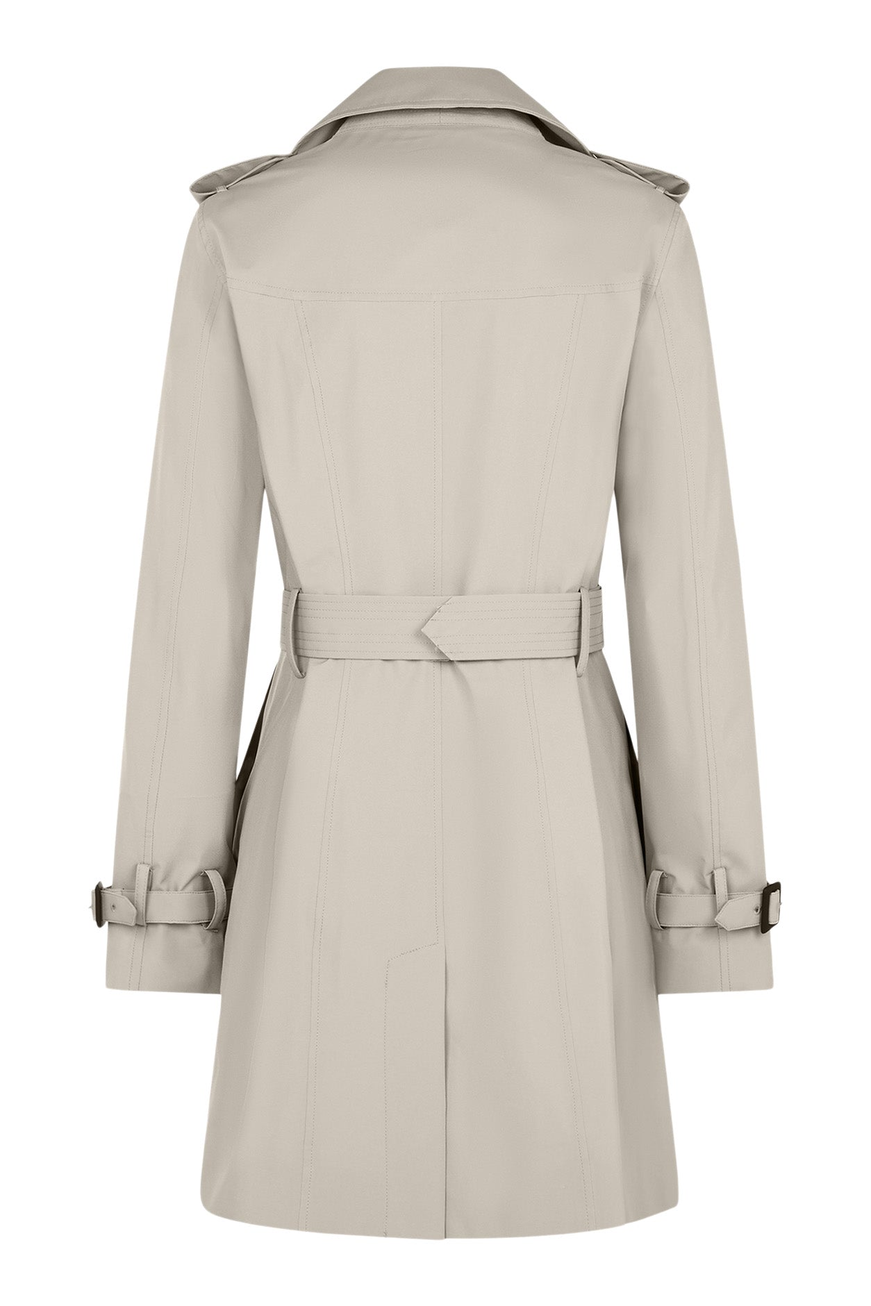 Save The Duck Audrey Trench Coat in Rainy Beige