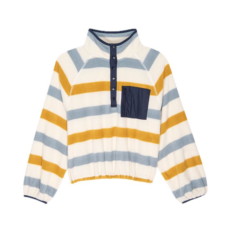 The Great Excursion Pullover in Meadow Stripe