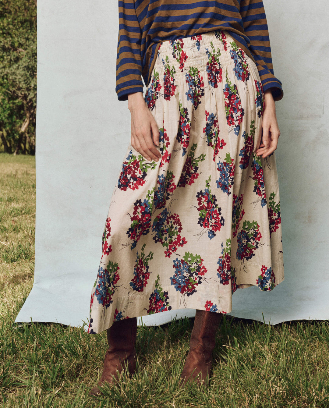 The Great Viola Skirt in Oasis Floral