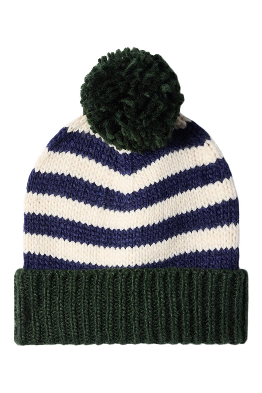 Trovata Birds of Paradis Beanie in Blue Stripe