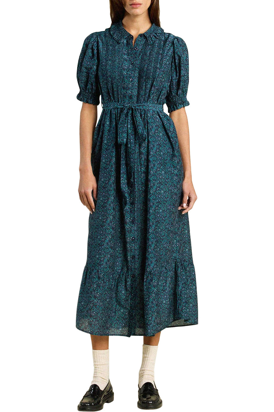 Trovata Birds of Paradis Camille Dress in Blue Ridge Ditsy